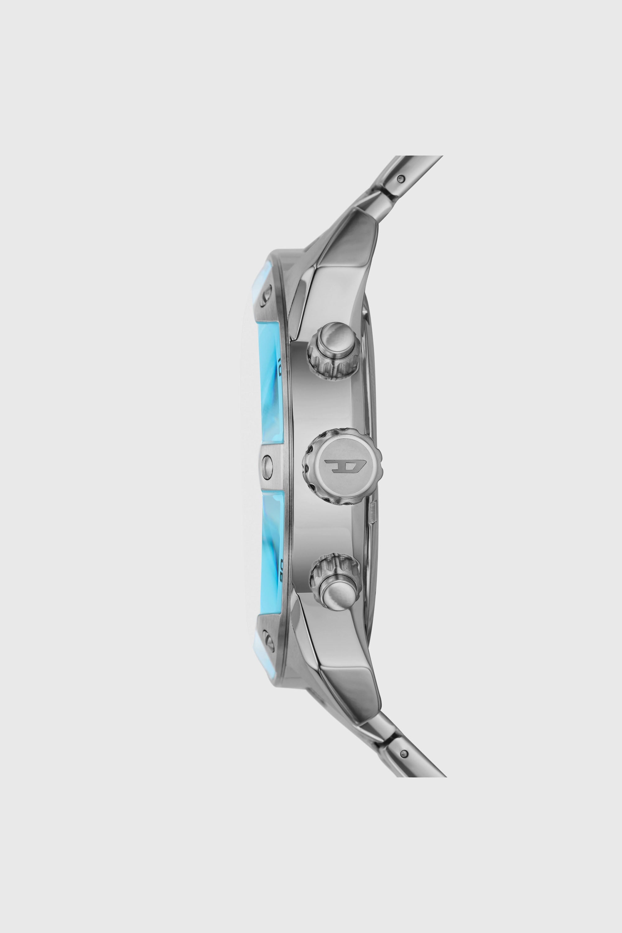Men's Spiked chronograph stainless steel watch | Silver | Diesel US