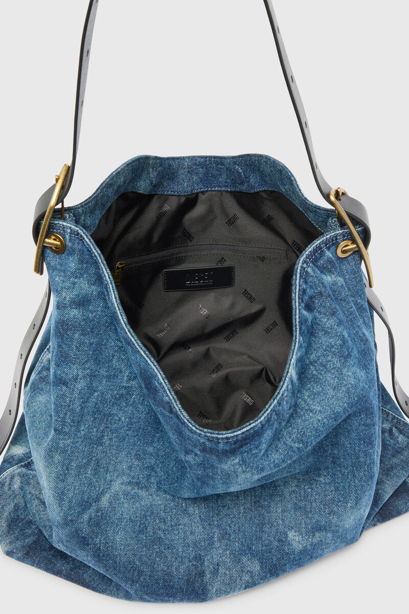 D-Line Denim Hobo Bag