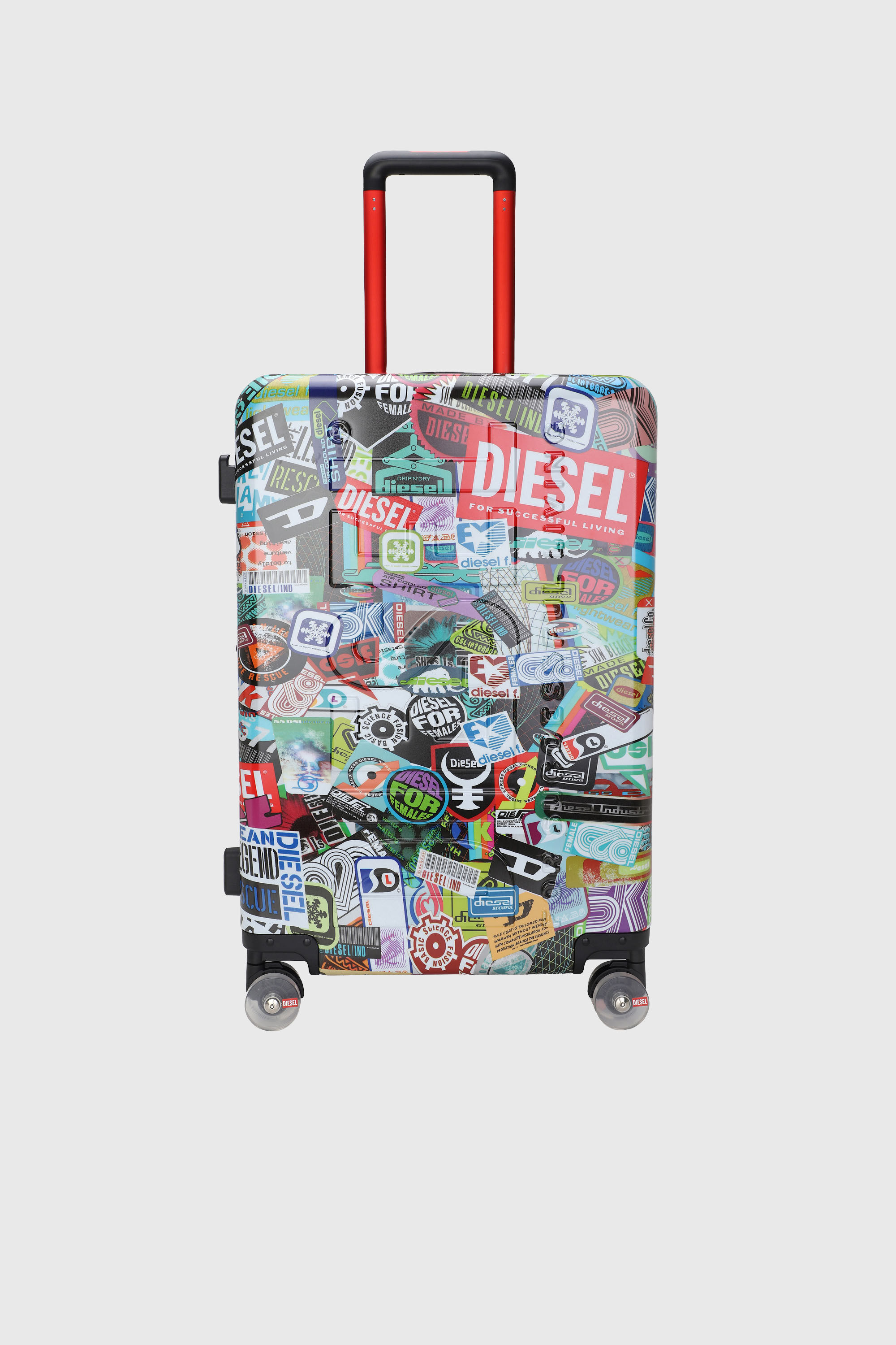 Women's Sticker style suitcase size M | Multicolor | Diesel