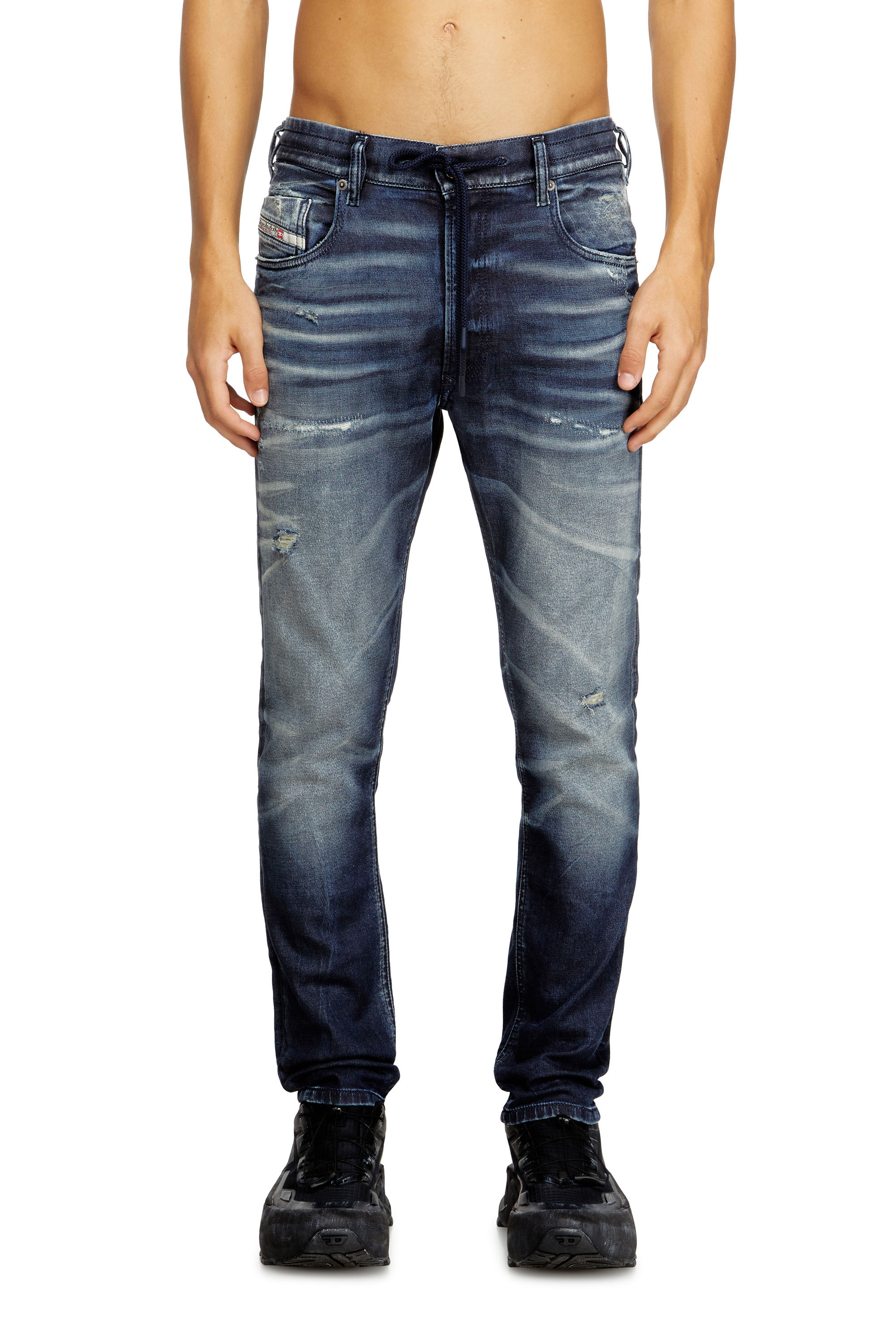 Men's Regular Jeans | Dark Blue | Diesel 2032 D-Krooley Joggjeans®