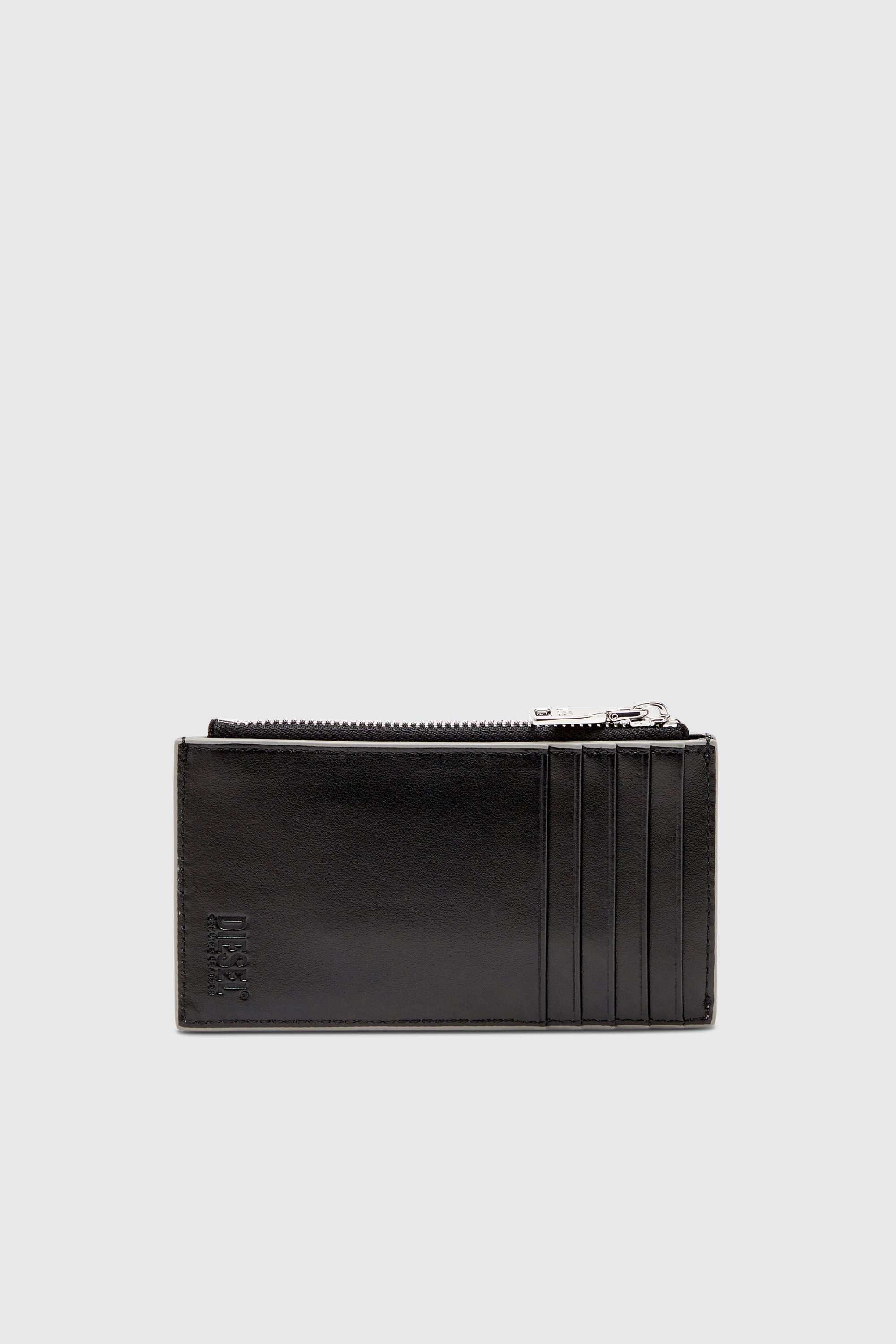Diesel - 1DR CARD HOLDER III, Tarjetero de cuero espejado Mujer in Plateado - 2