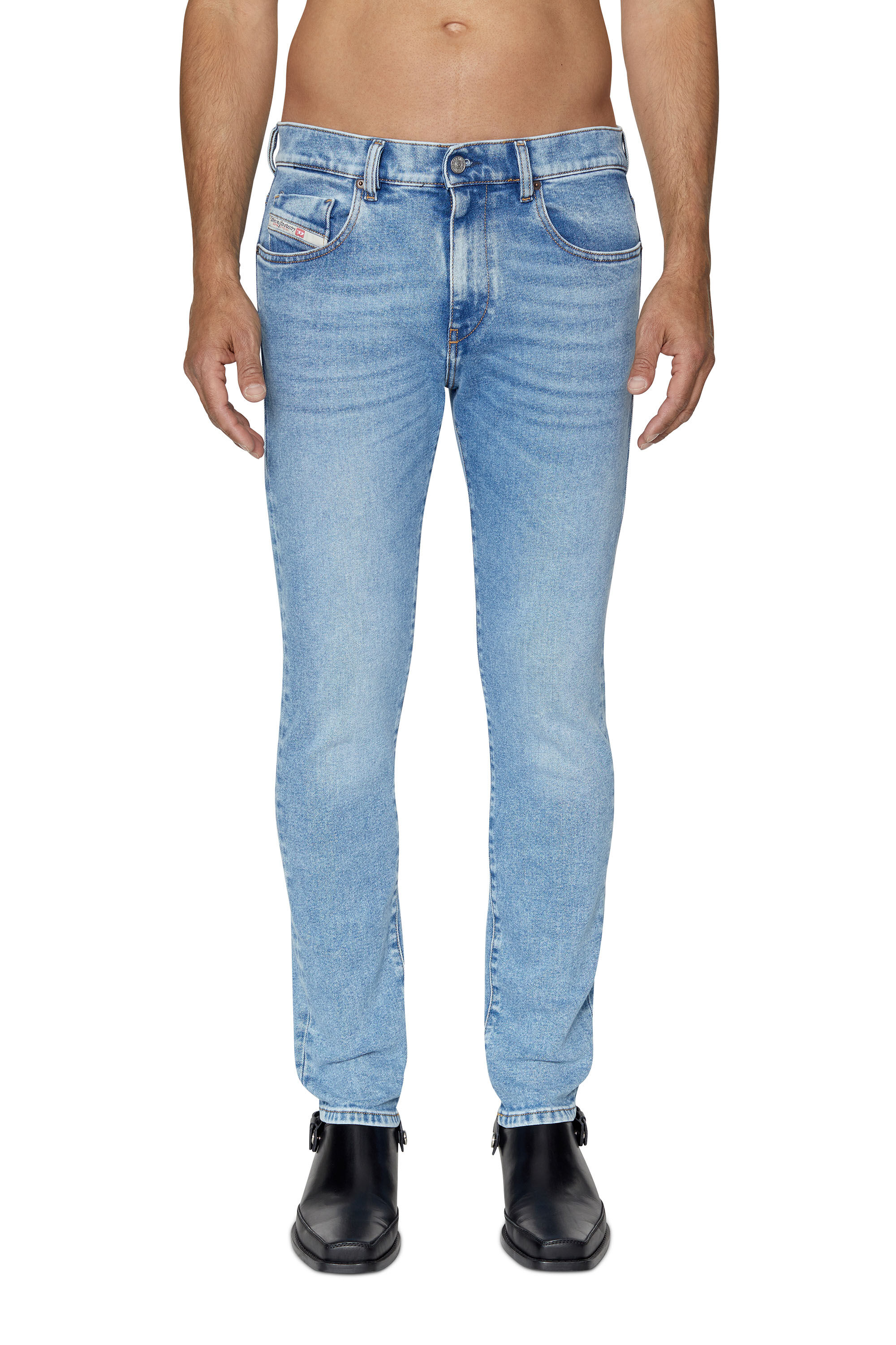 Diesel - Male's Slim Jeans 2019 D-Strukt 09B92, Light Blue - 3