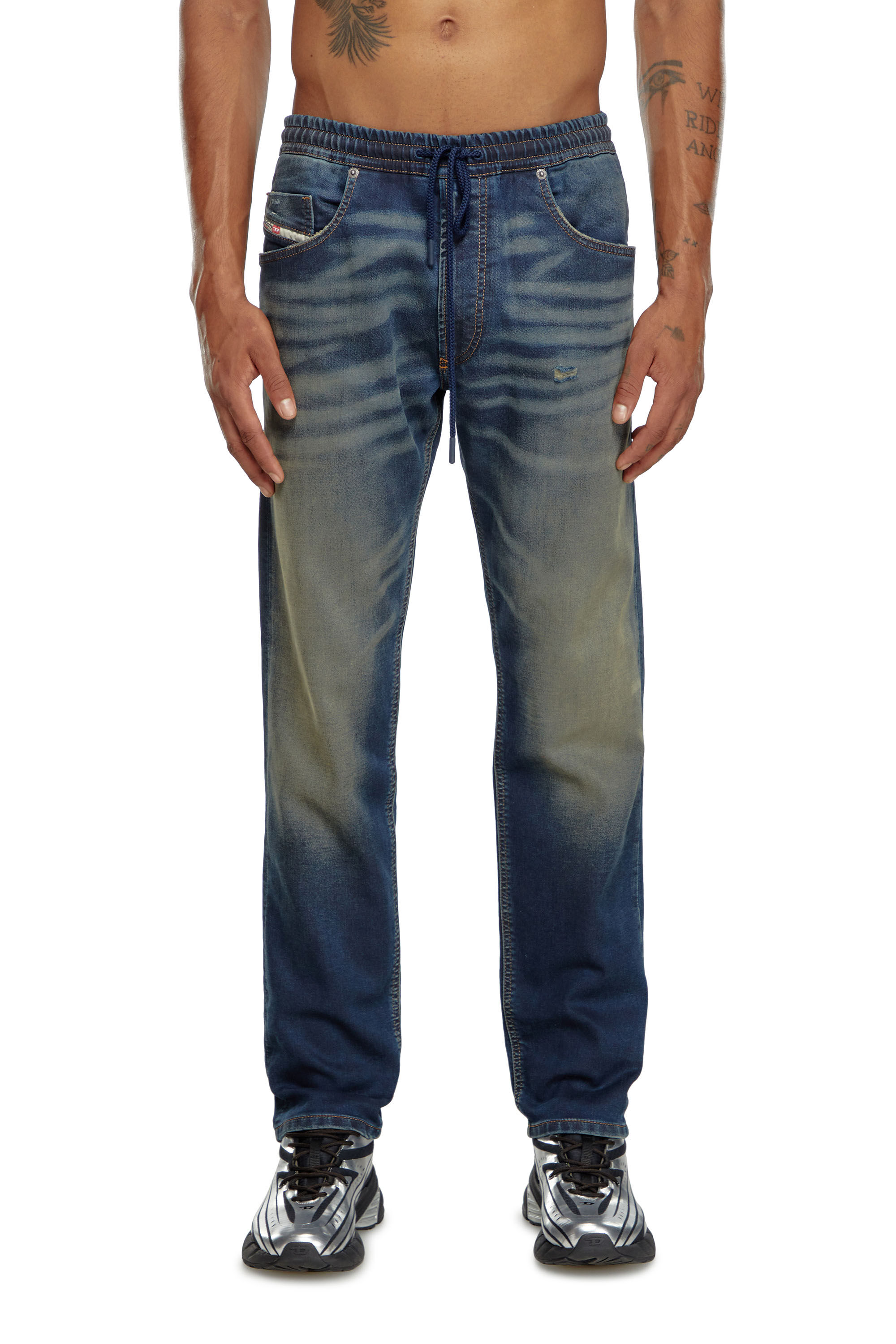 Diesel - Male's Regular 2030 D-Krooley Joggjeans® 09J34, Dark Blue - 3