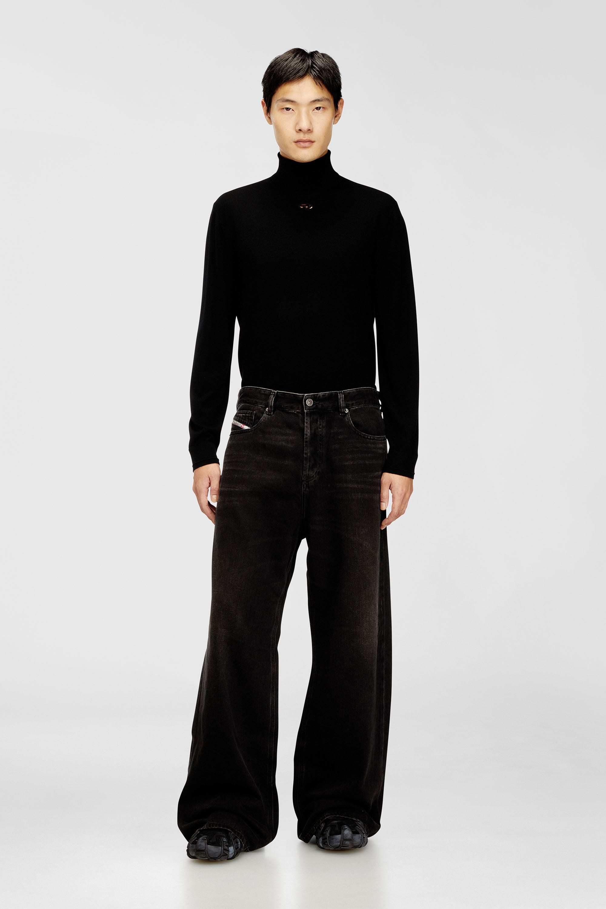 Diesel - Relaxed Jeans 1996 D-Sire 09J96 Mixte, Noir/Gris fonc&eacute; - Image 5
