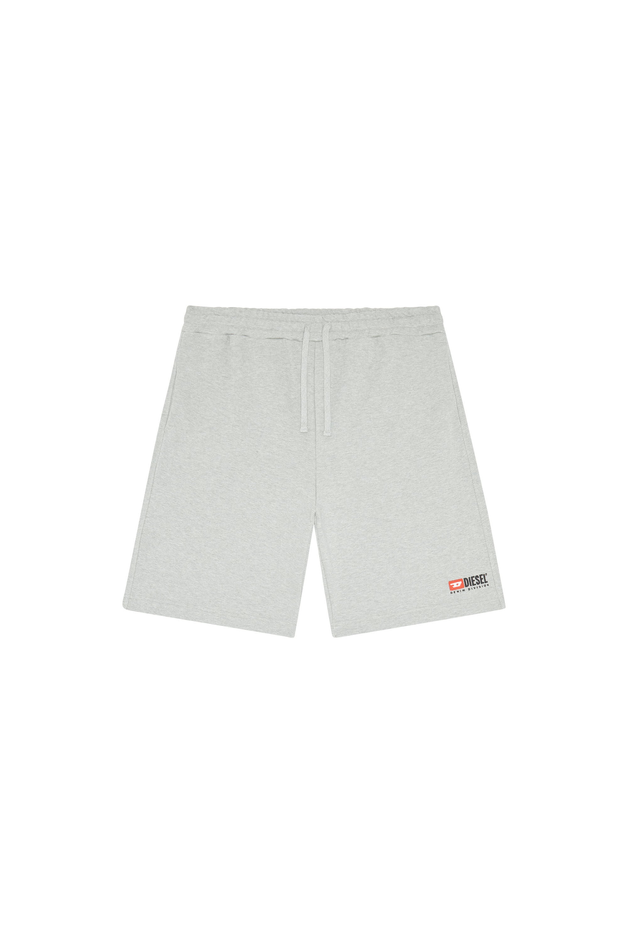 Diesel - P-CROWN-DIV, Pantalones cortos deportivos con logotipo bordado Hombre in Gris - 2