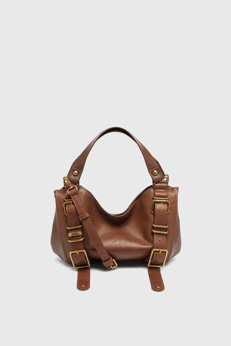 D-One-Small top-handle bag in treated leather by Diesel