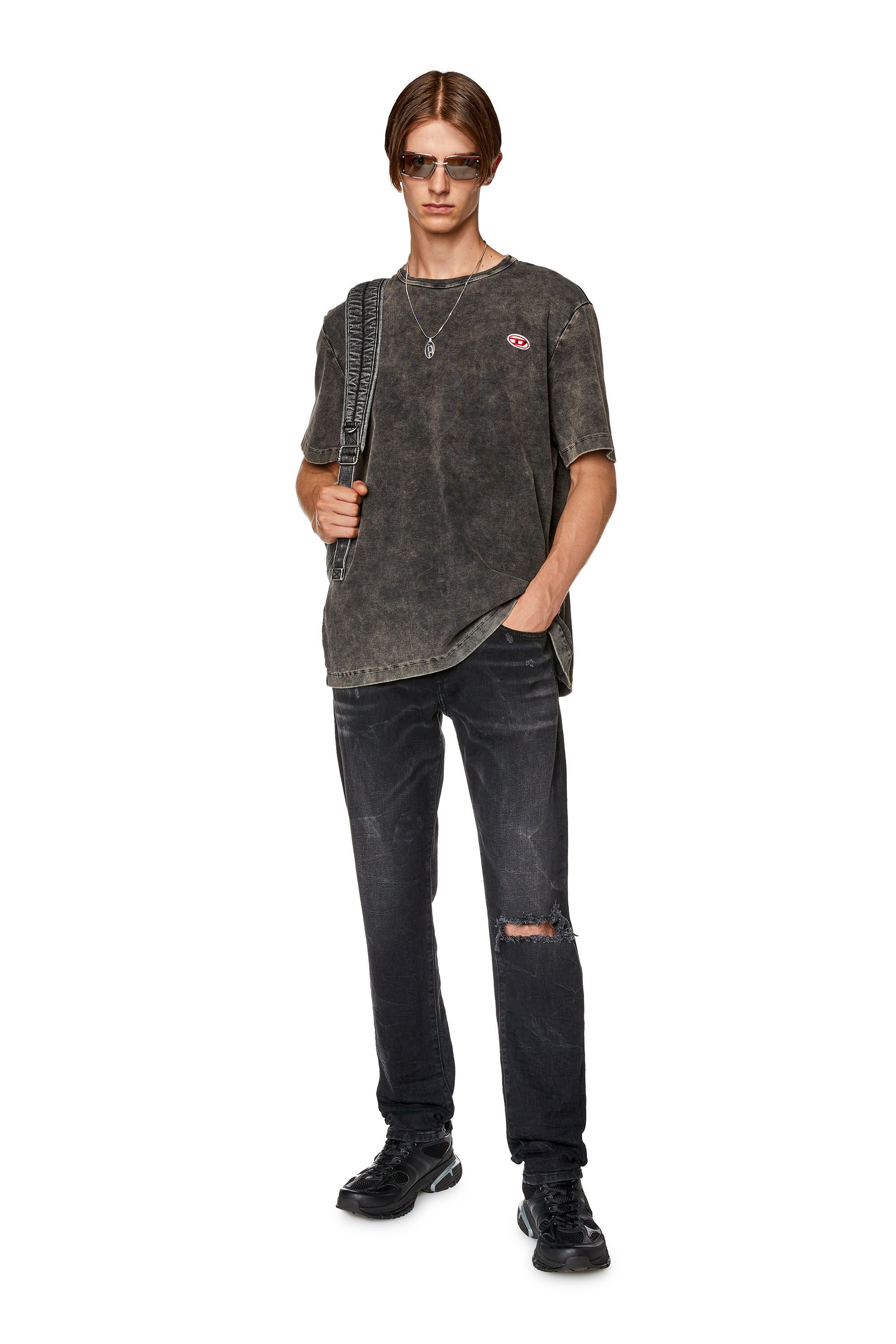 Diesel - Male's Slim Jeans 2019 D-Strukt E69DV, Black/Dark Grey - 1
