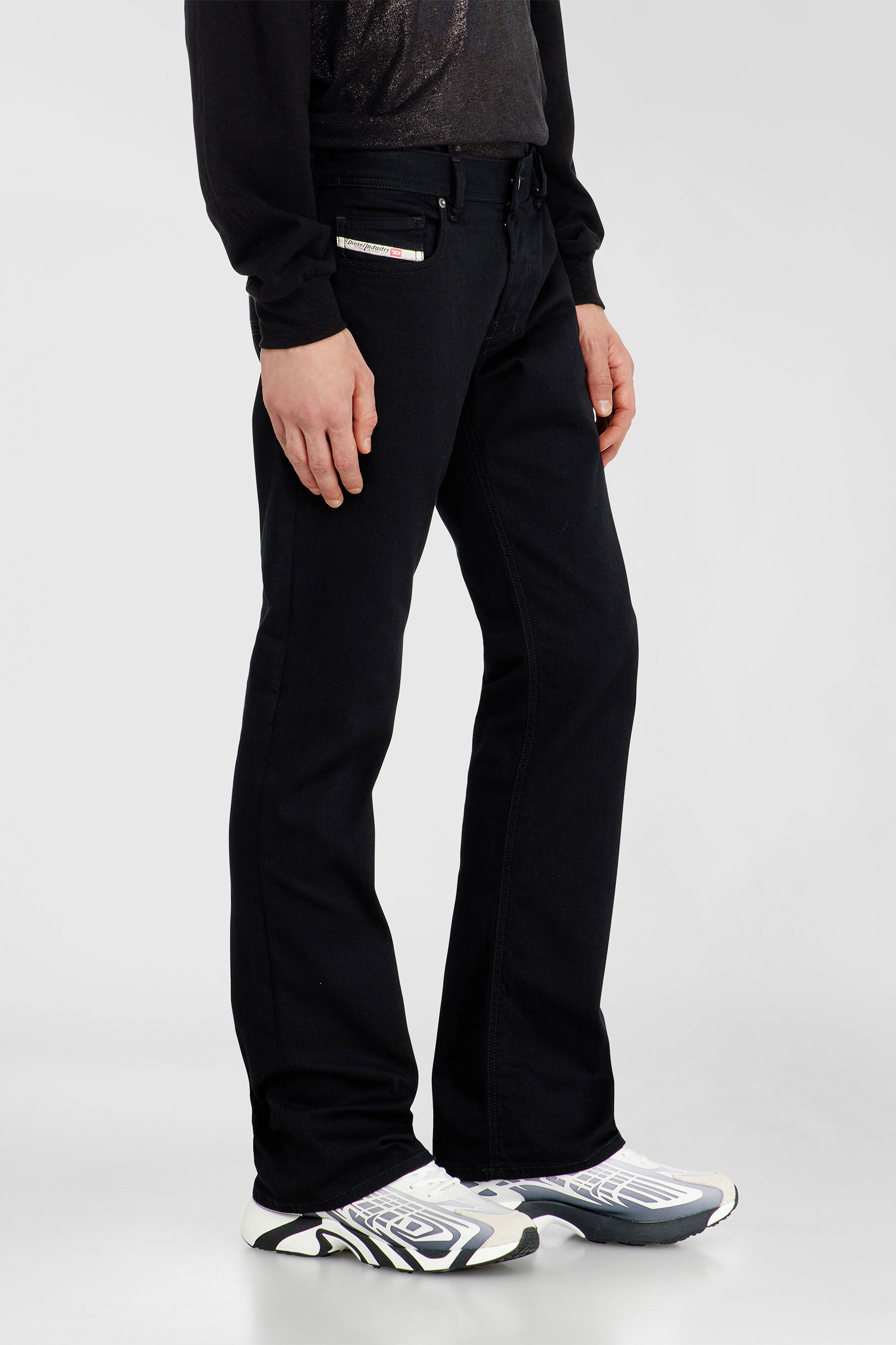 Men's Bootcut Jeans | Low Waist 2007 ZatinyBlack/Dark grey | Diesel US