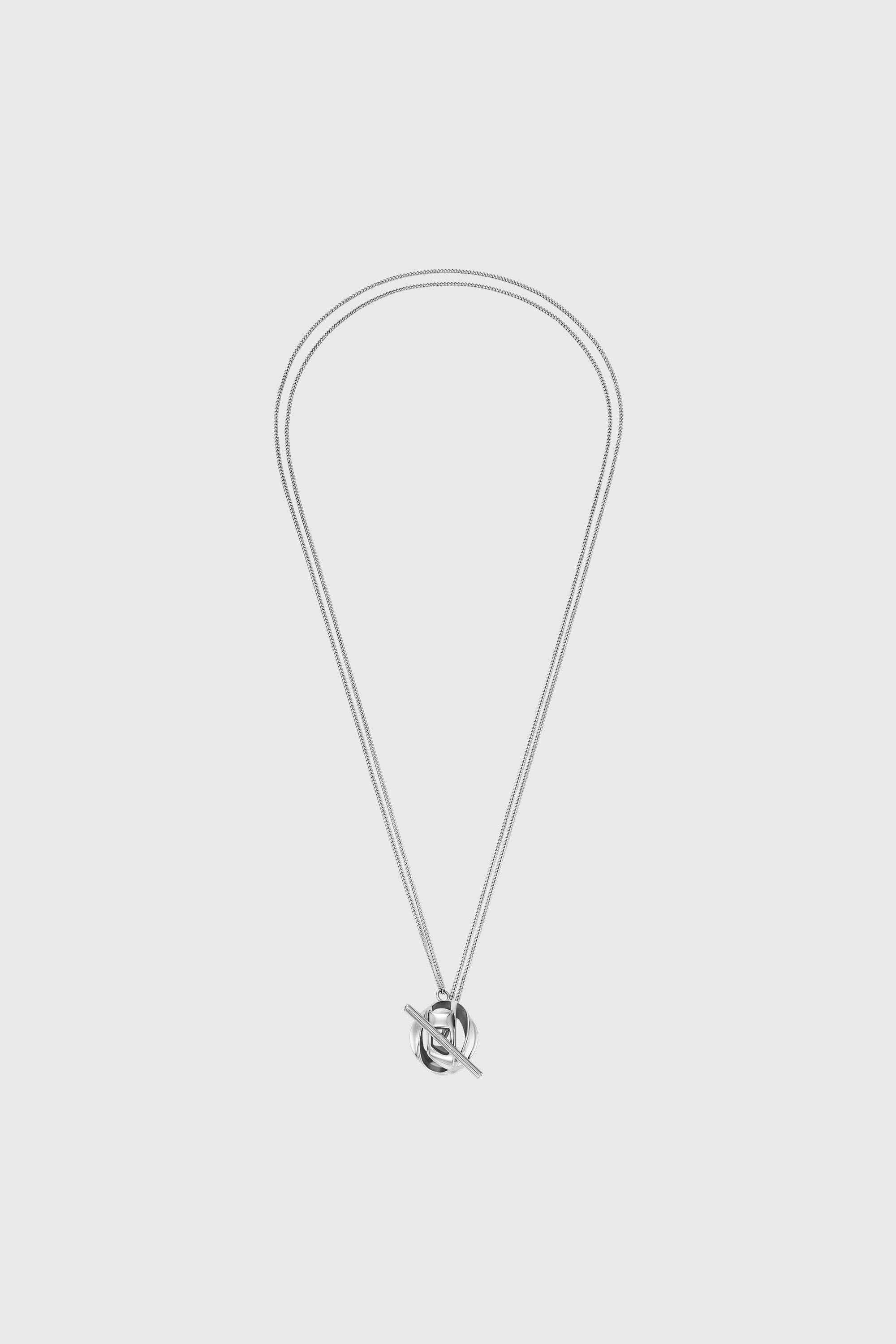 Diesel - DX1716040, Collar con colgante de acero inoxidable Unisex in Plateado - 1