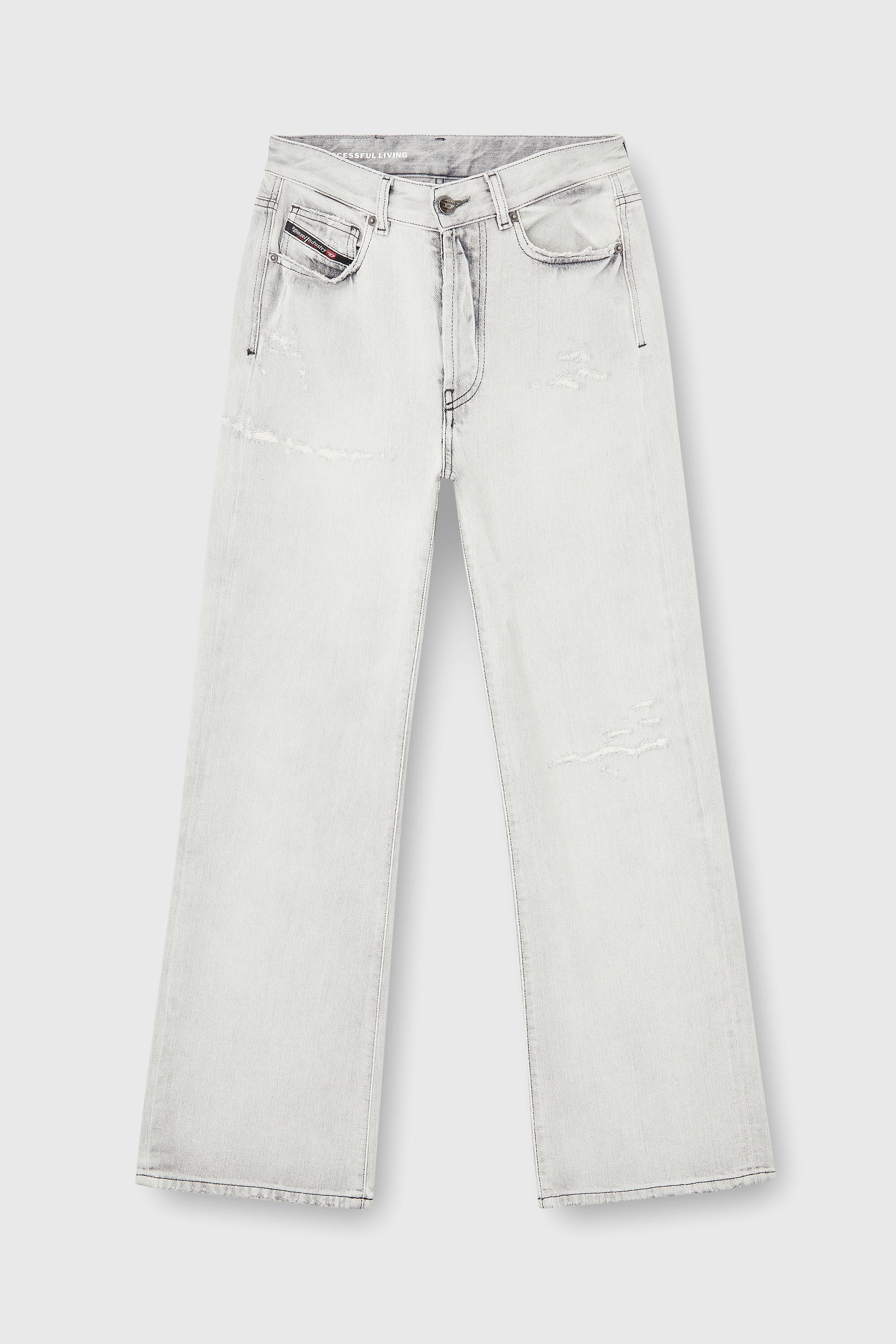 Diesel - Regular Jeans 1971 D-Sent 09P58 Mujer, Gris Claro - 6