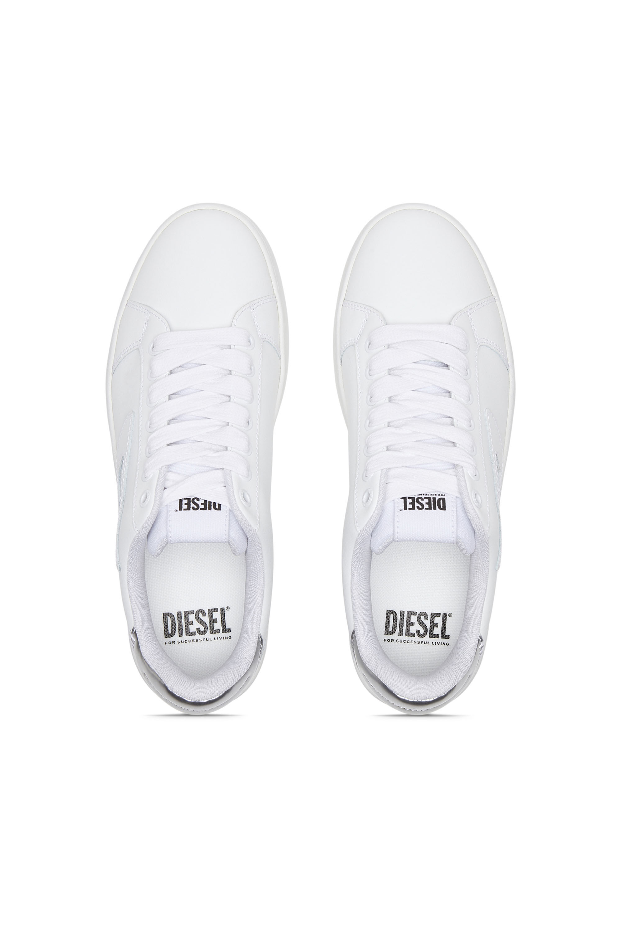Diesel - S-ATHENE BOLD W, S-Athene Bold-Sneakers basses avec semelle flatform Femme in Blanc - 4