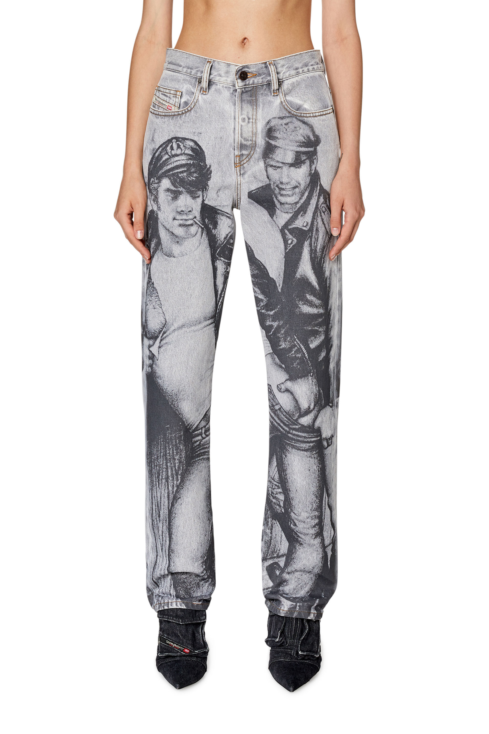 Diesel - Unisex's Straight Jeans 2020 D-Viker 007F8, Grey - 8