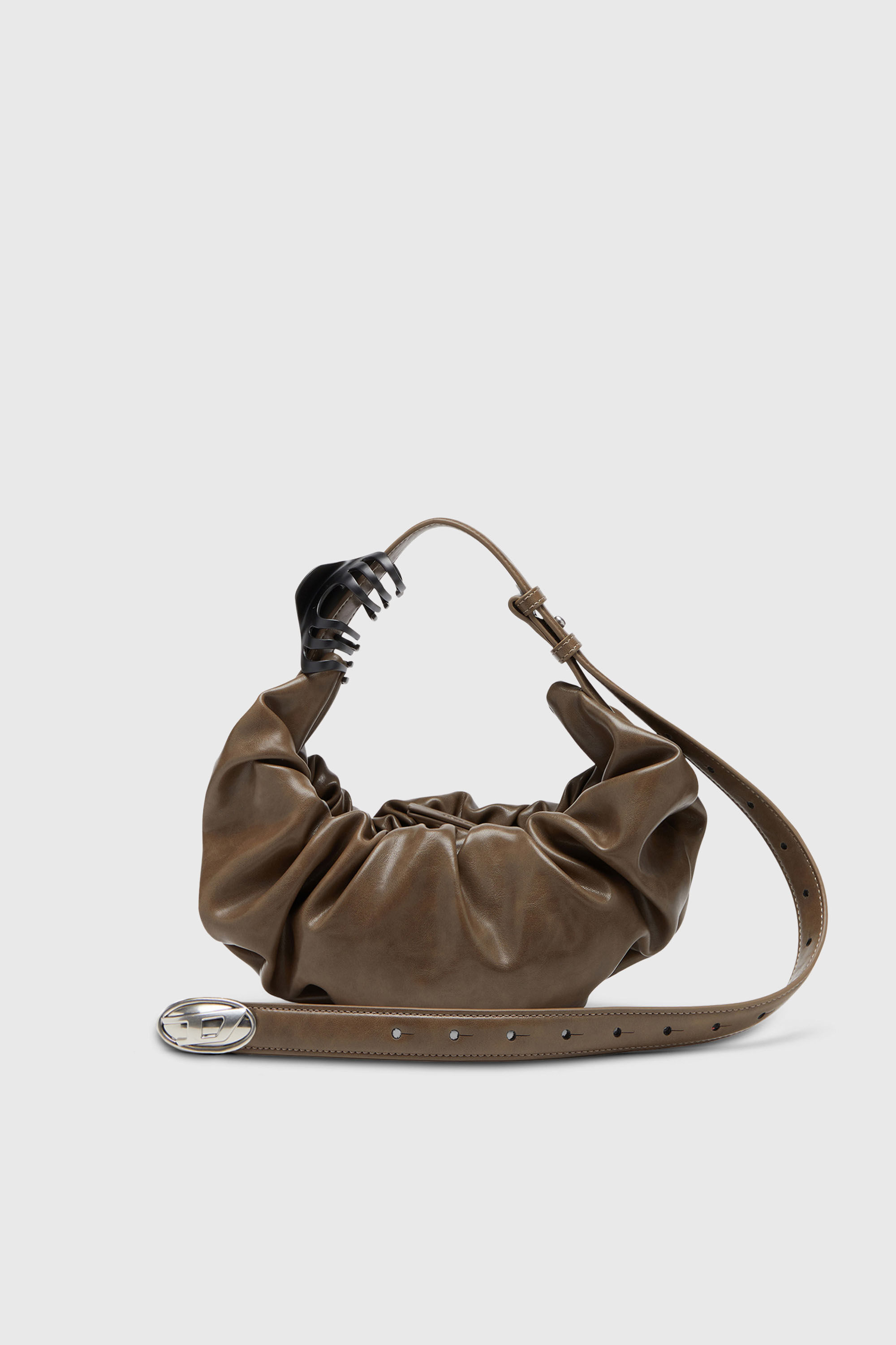 Women's Grab-D-Small scruched hobo bag | Brown | Diesel {{Country}}
