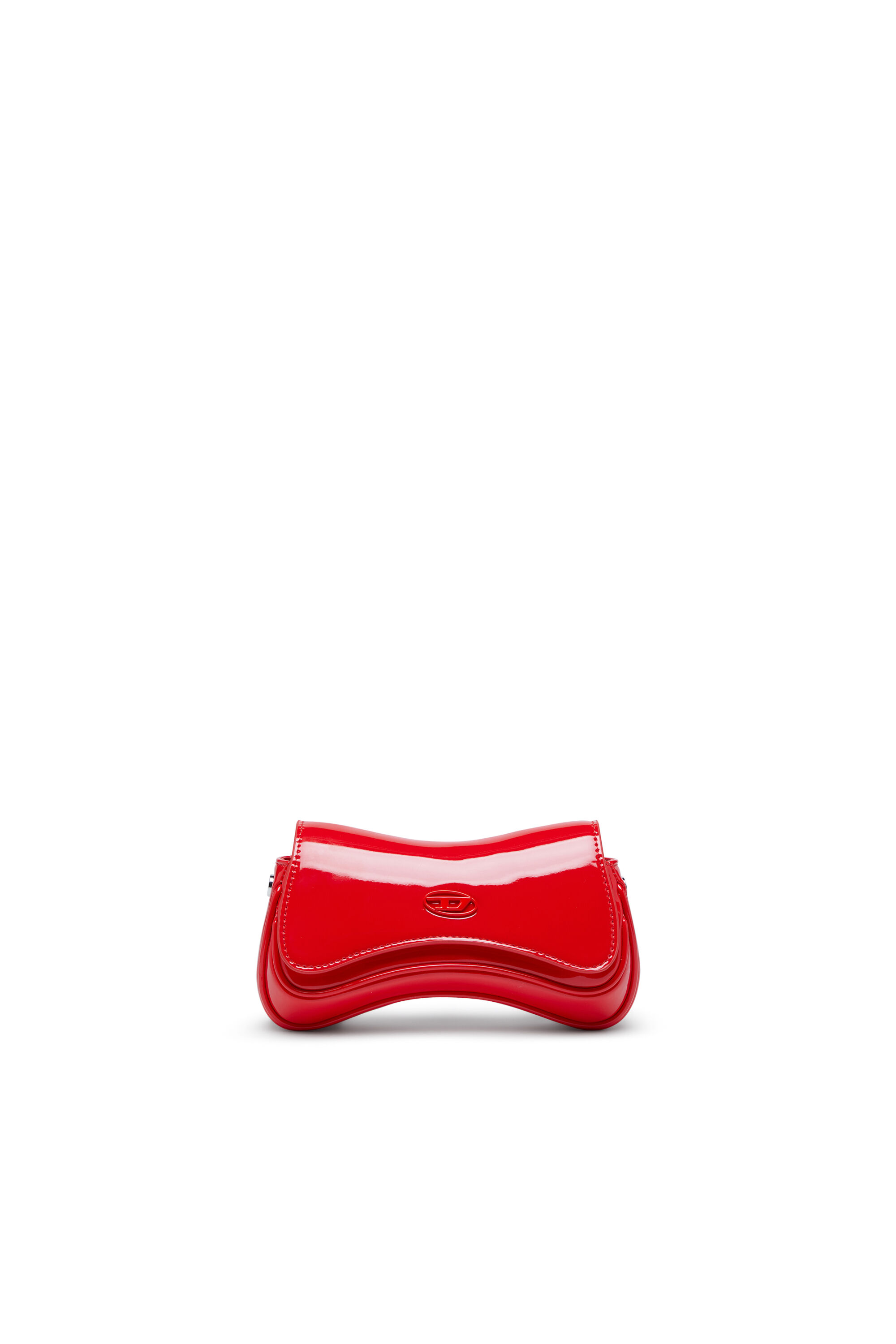 DIESEL / ボトム/S/コットン/RED/P-ROBBIE Women's Play-Small crossbody bag in glossy PU | Red | Diesel