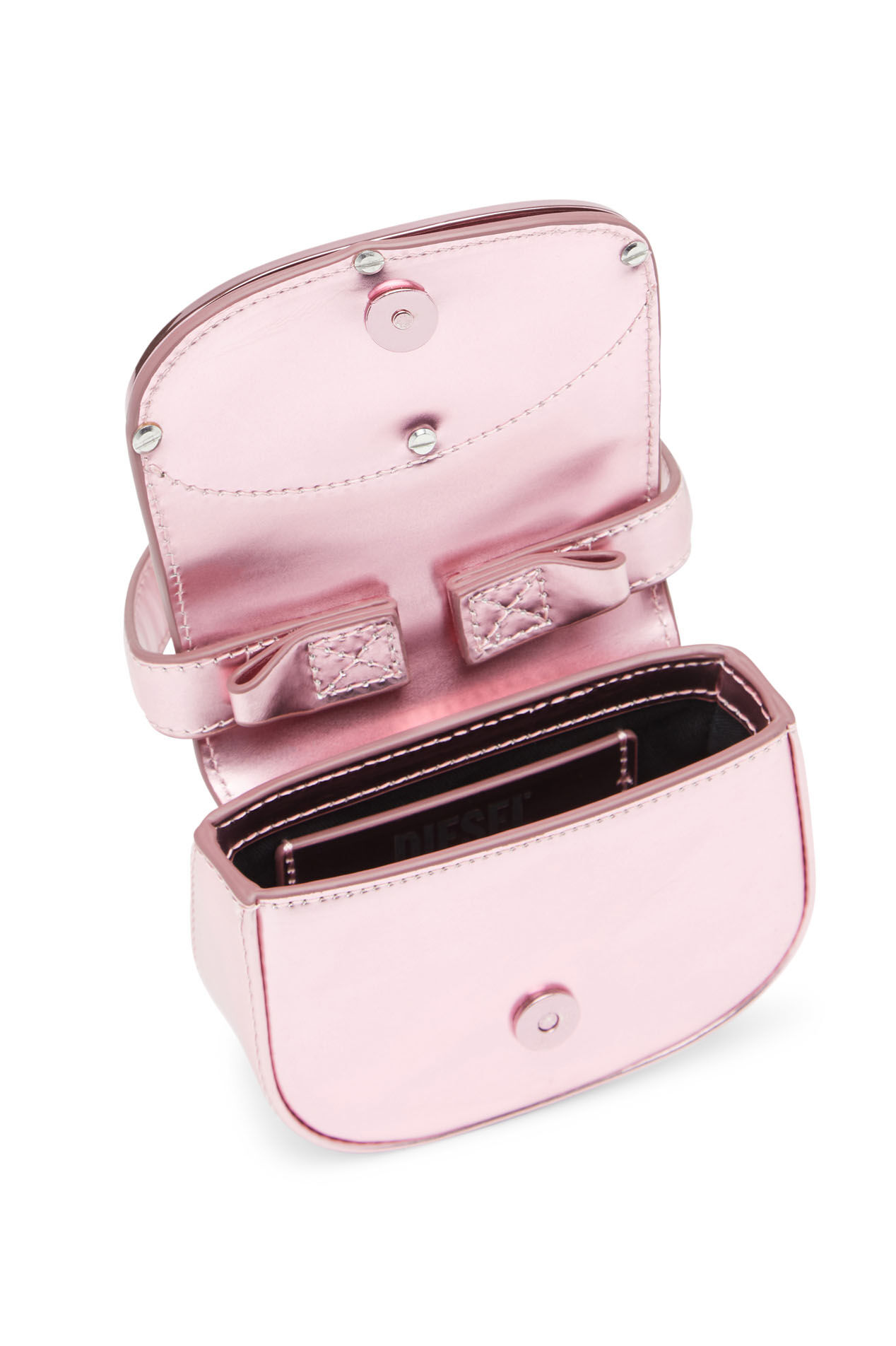 Diesel - 1DR-XS-S, Female's 1DR-XS-S-Iconic mini bag in mirrored leather in Pink - 2
