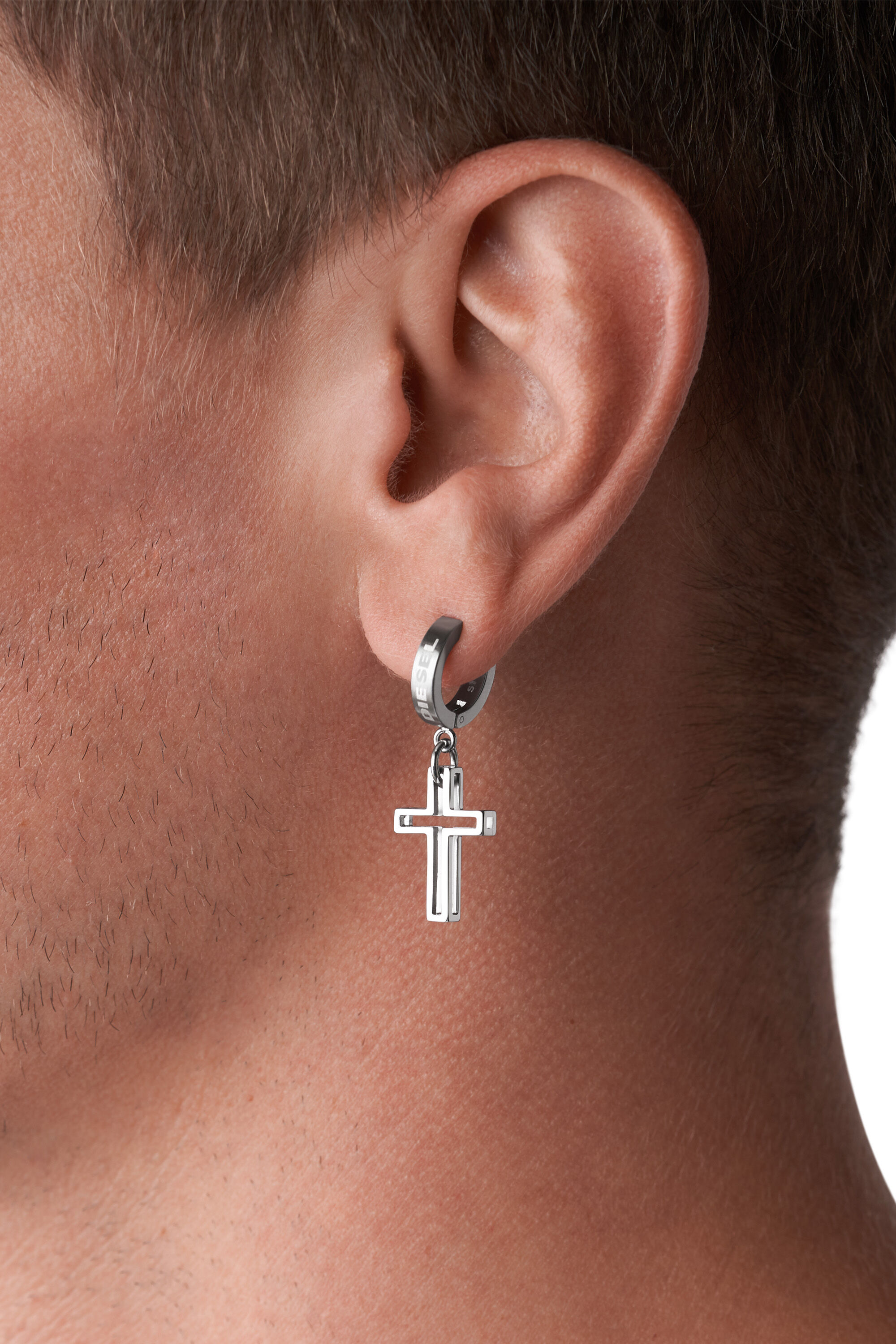DX1333: Stainless Steel Hoop Earring | Diesel