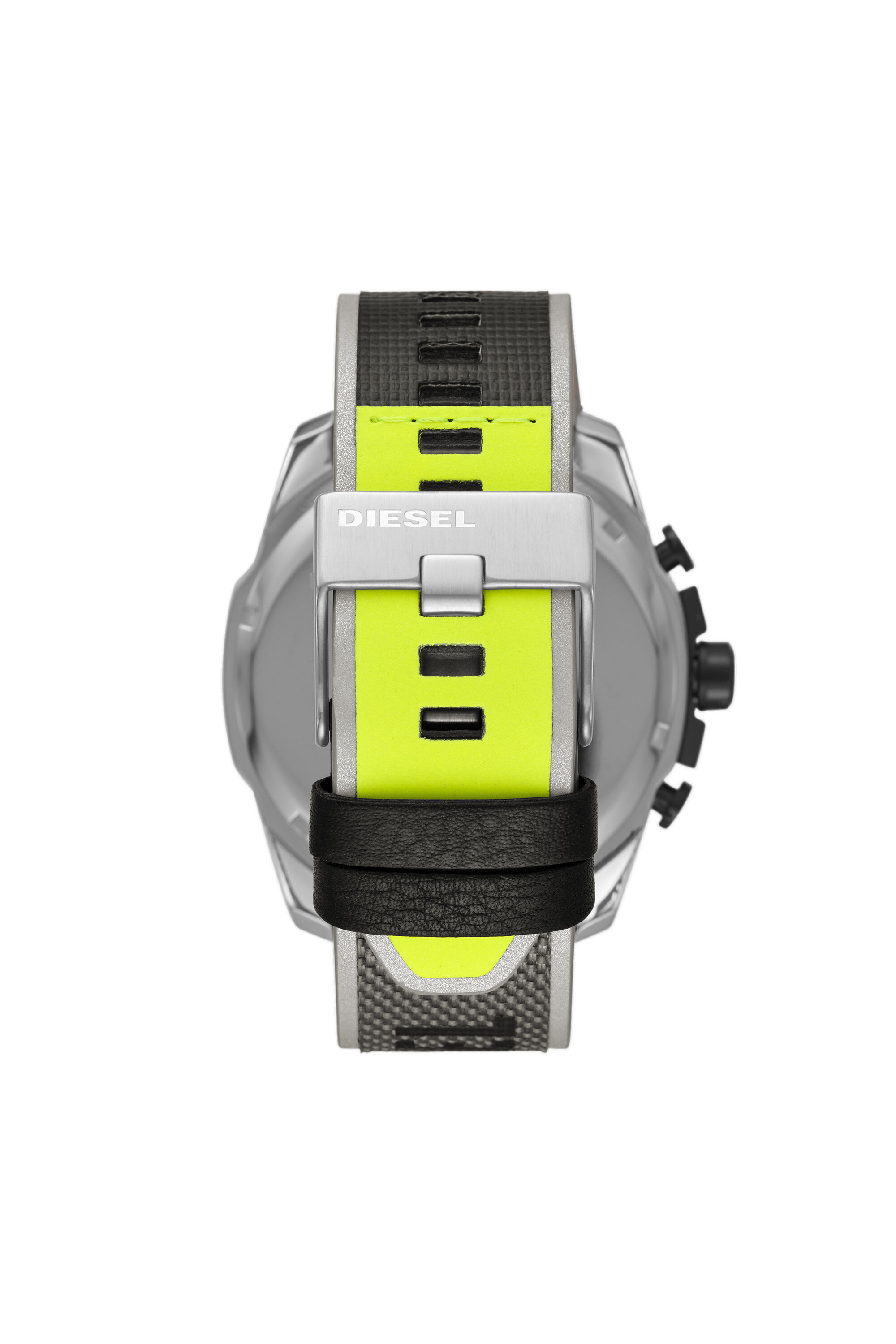 Diesel - DZ4523, Montre chronographe Mega Chief en nylon noir Homme in Gris - 3