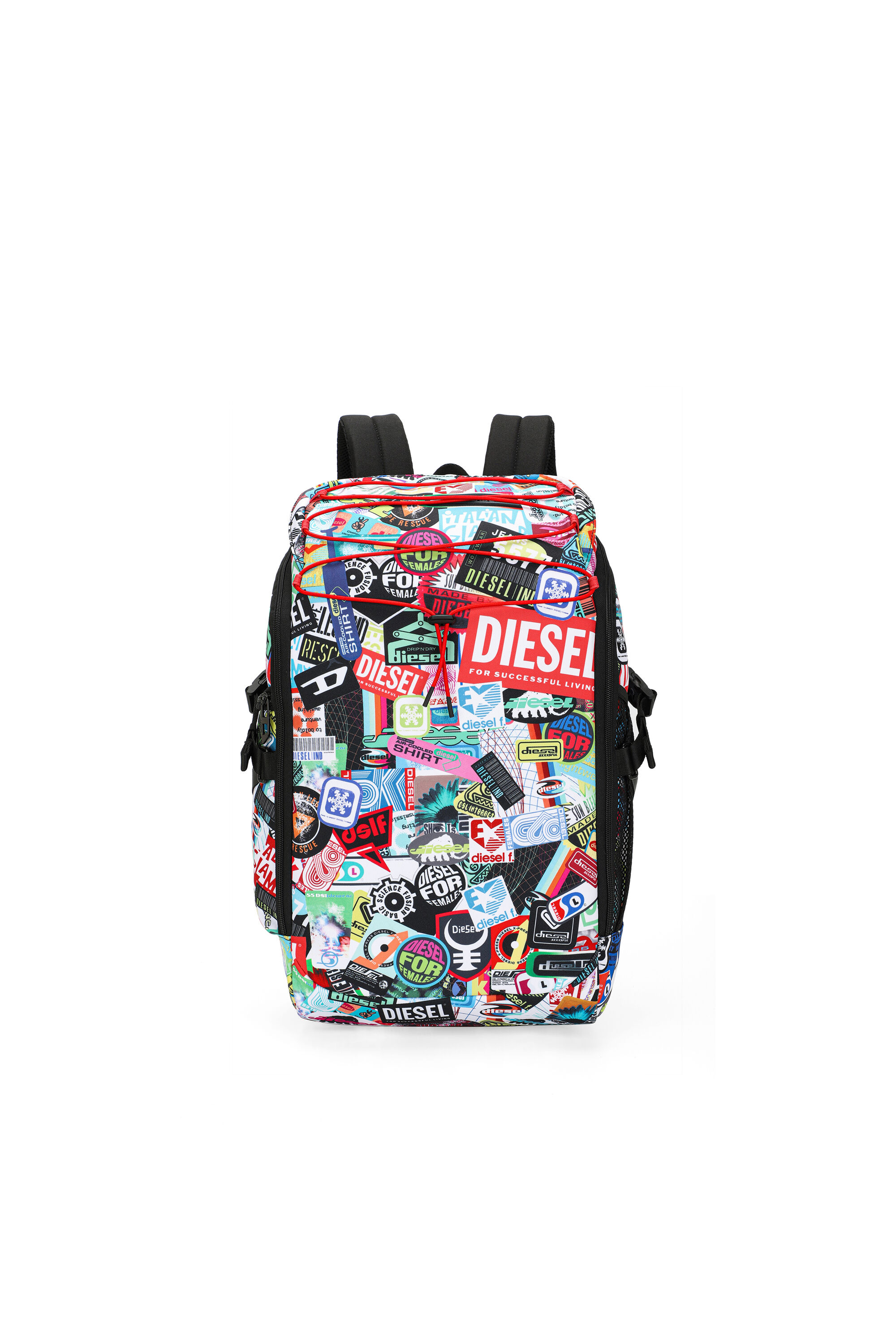 Women's Multifunctional backpack with stickers | Multicolor