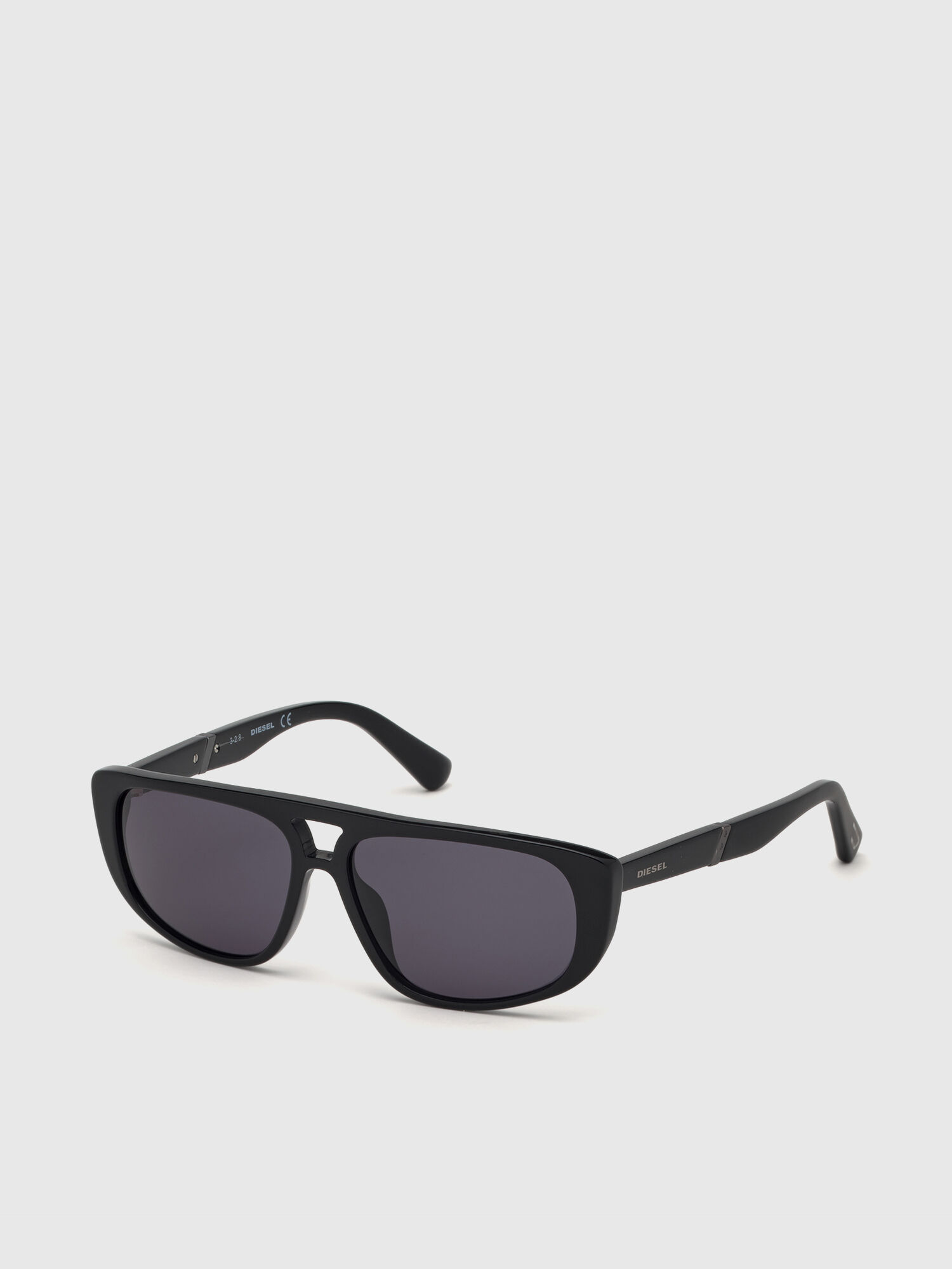 Diesel - DL0306, Unisex's Unisex acetate navigator-style sunglasses in Black - 2