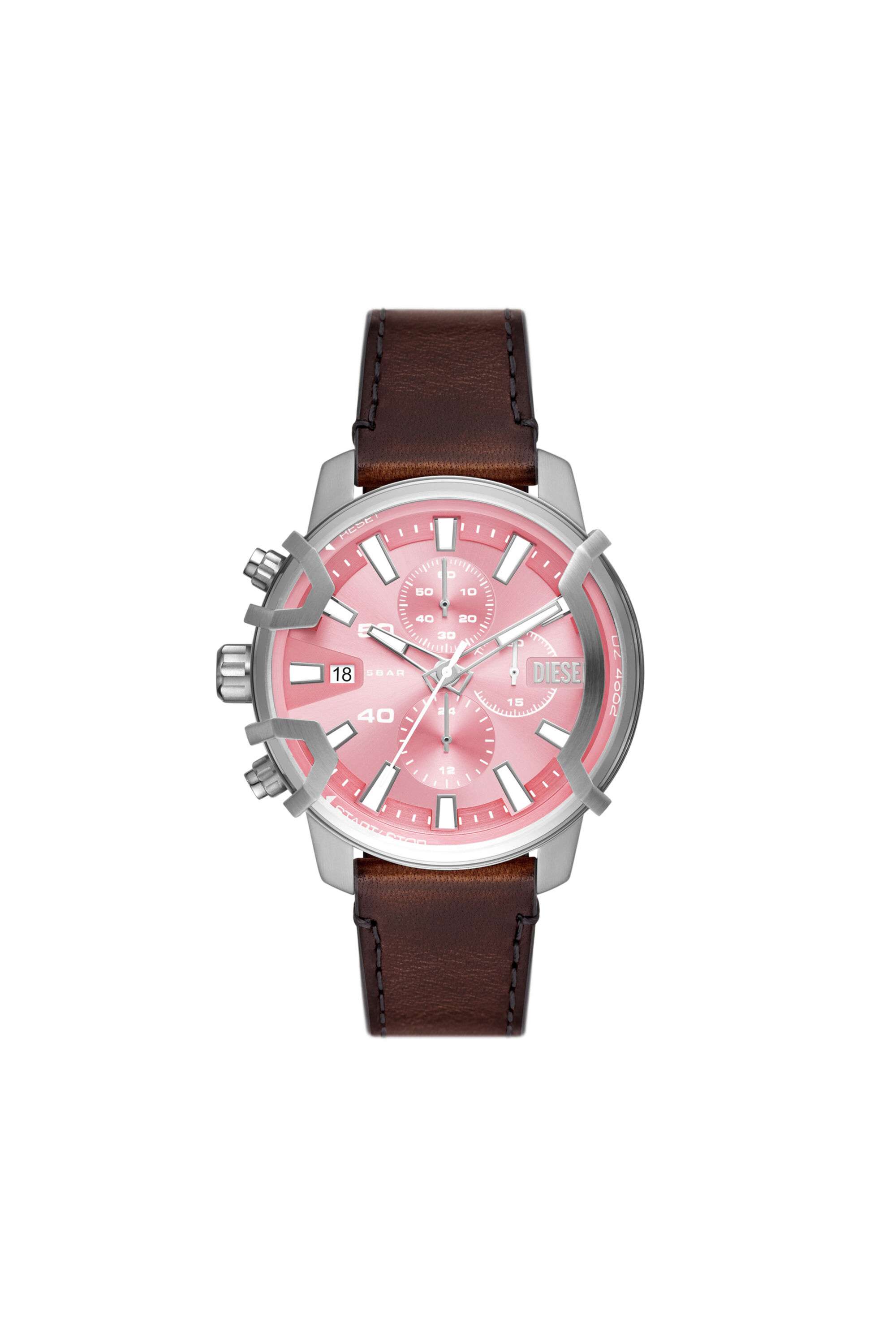 Diesel - DZ4602, Reloj Griffed de cuero marr&oacute;n con cron&oacute;grafo Unisex in Marr&oacute;n - 1
