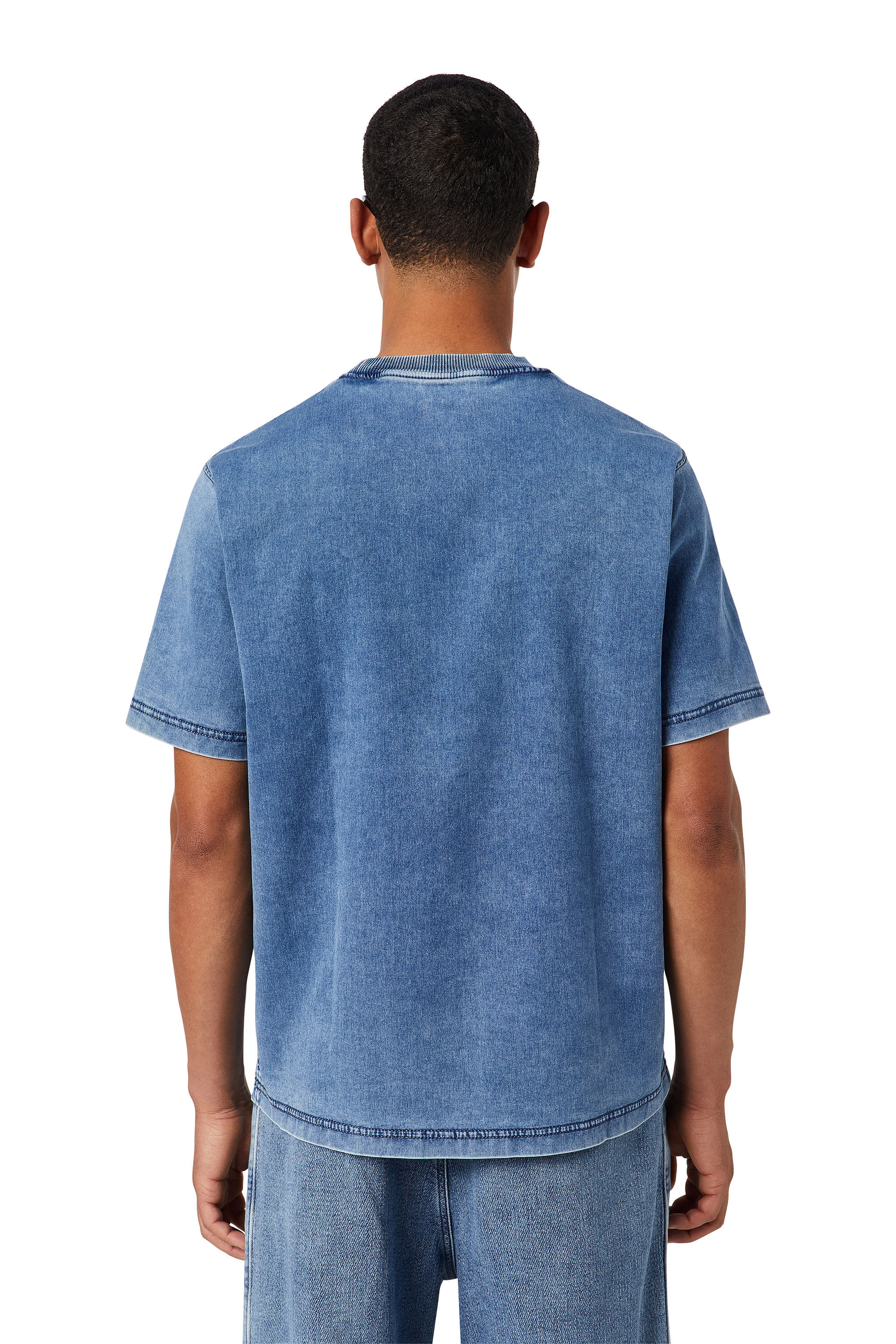 DIESEL D-BIGGOR-NE デニムTシャツ S D-BIGGOR-NE Man: Responsible T-shirt in Denim | Diesel Library