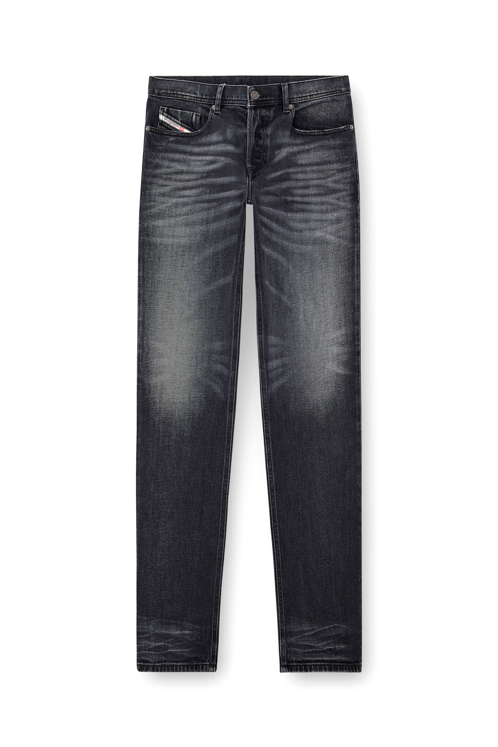 Diesel - Regular Jeans 2023 D-Finitive 09J65 Homme, Noir/Gris foncé - Image 2