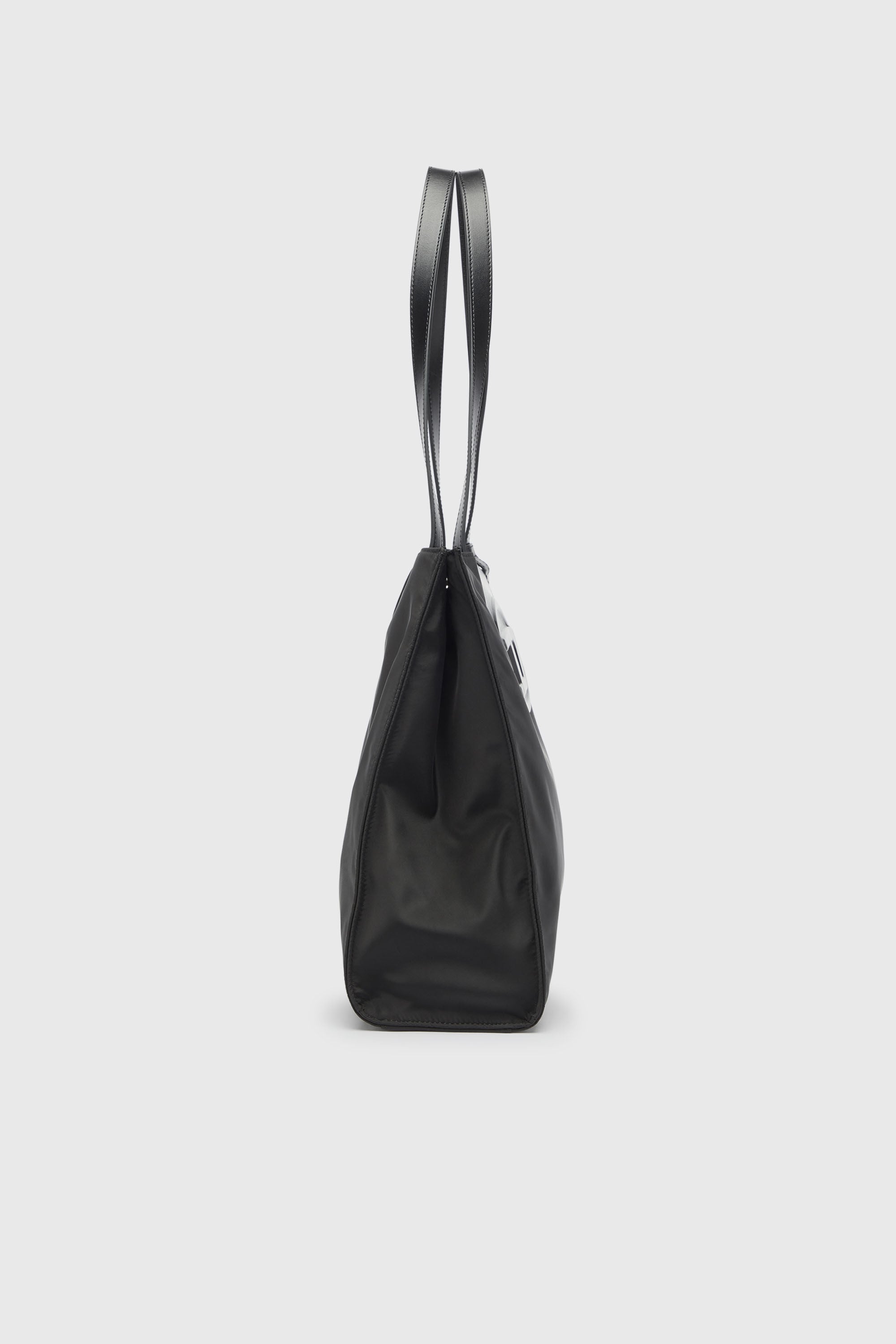 Diesel - 1DR TOTE E/W, Unisex's 1DR - Shopping bag in nylon with leather flap in Black - 4
