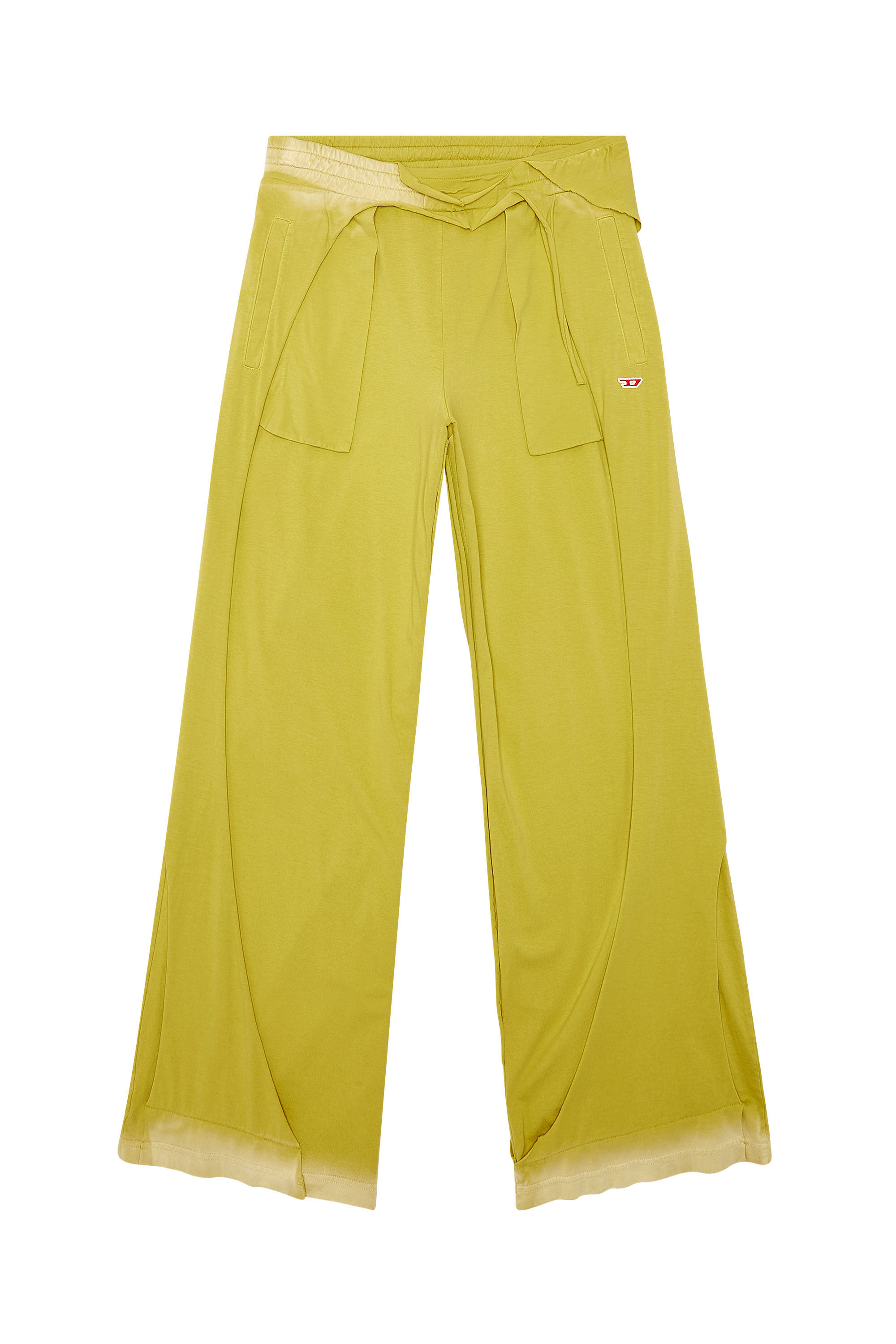 Diesel - P-TOPAHOOP-N1, Pantalon de survêtement avec effet peel-off destroy Homme in Jaune - 2