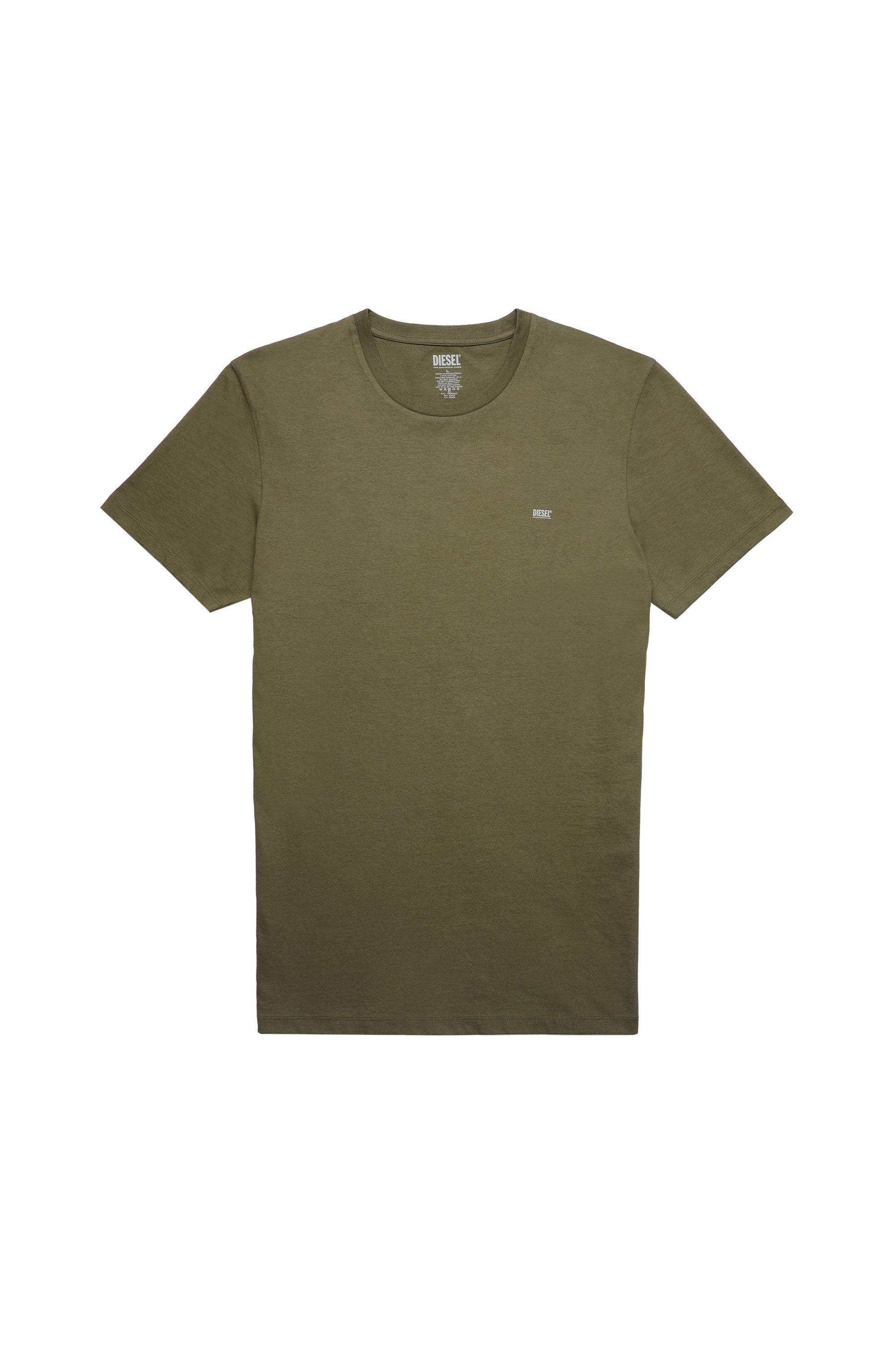 Diesel - UMTEE-RANDAL-TUBE-TWOPACK, Male's Two-pack of T-shirts with logo print in Blue/Green - 2