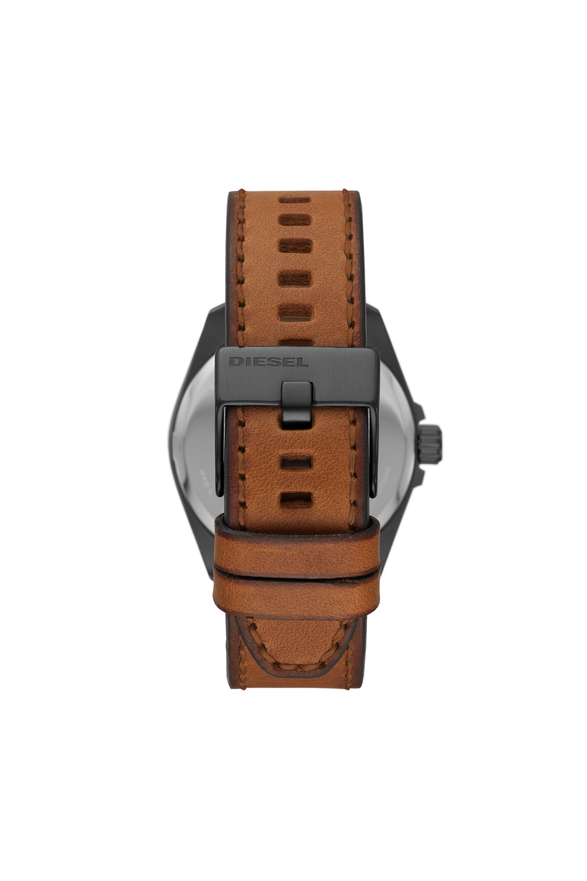 Diesel - DZ1903, Montre MS9 à trois aiguilles en cuir marron Homme in Marron - 2