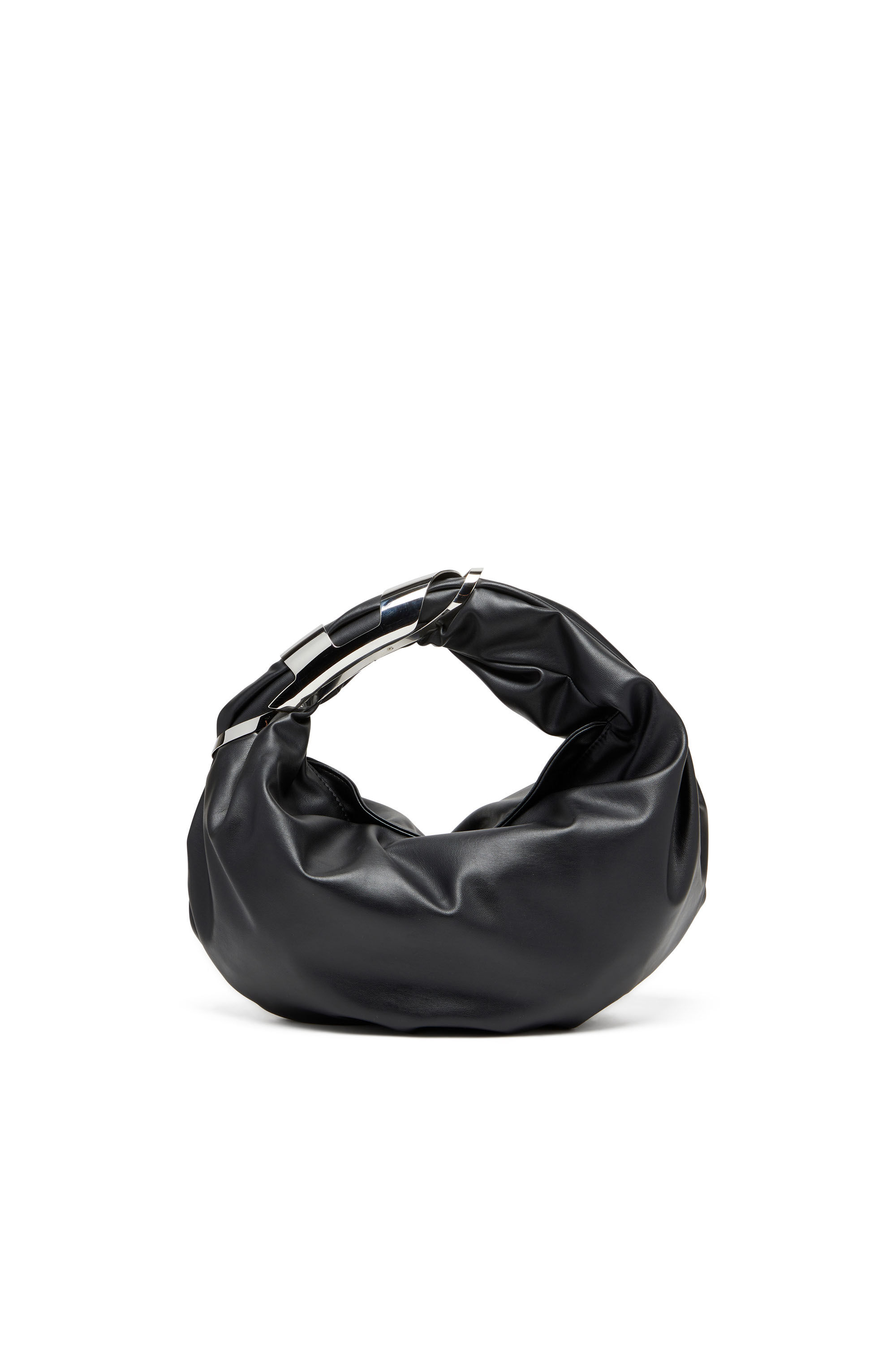 Diesel - GRAB-D HOBO S, Female's Grab-D S-Hobo bag with Oval D handle in Black - 1