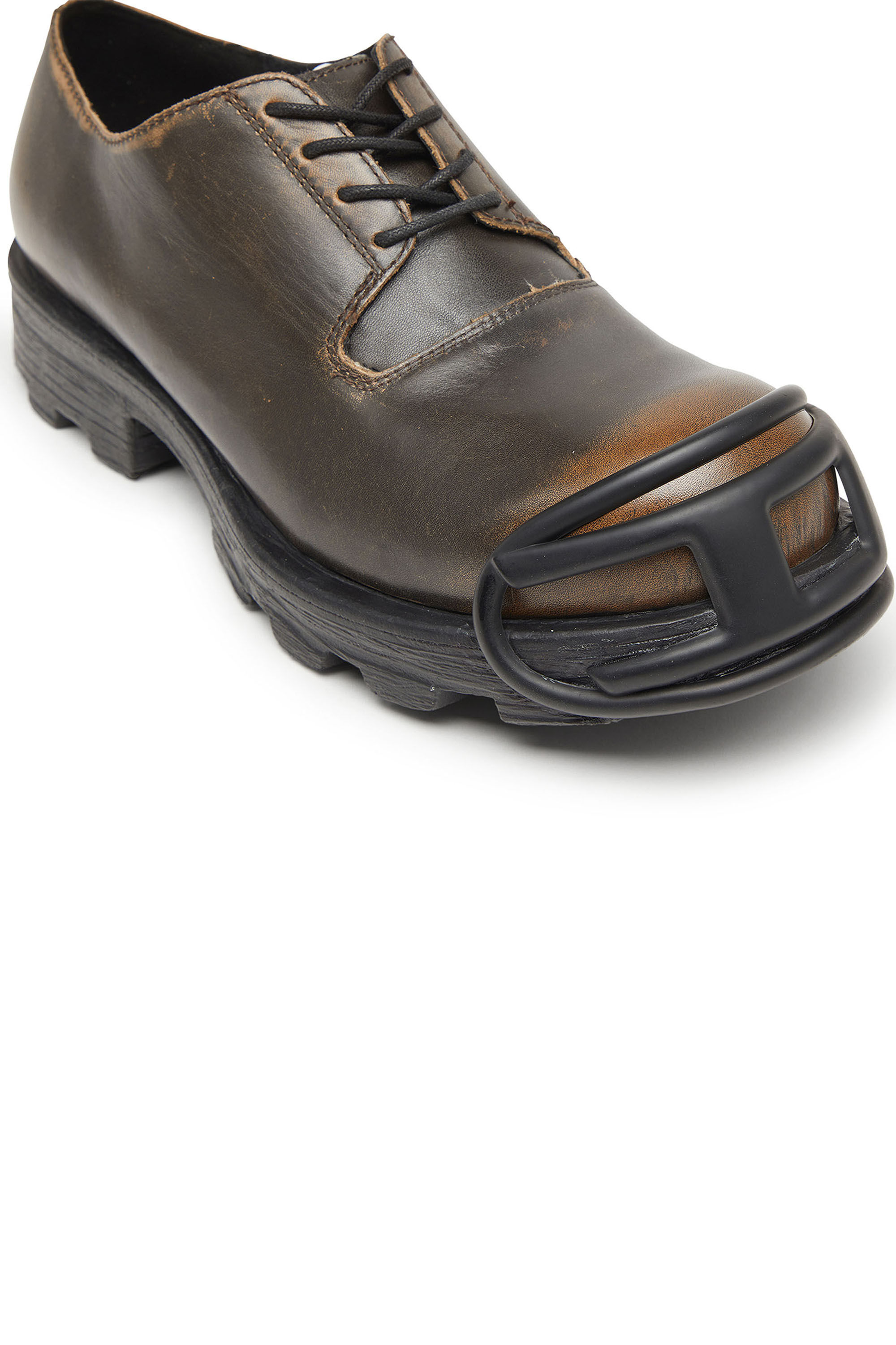 Men's D-Hammer-Derby shoes in brushed leather | Brown | Diesel