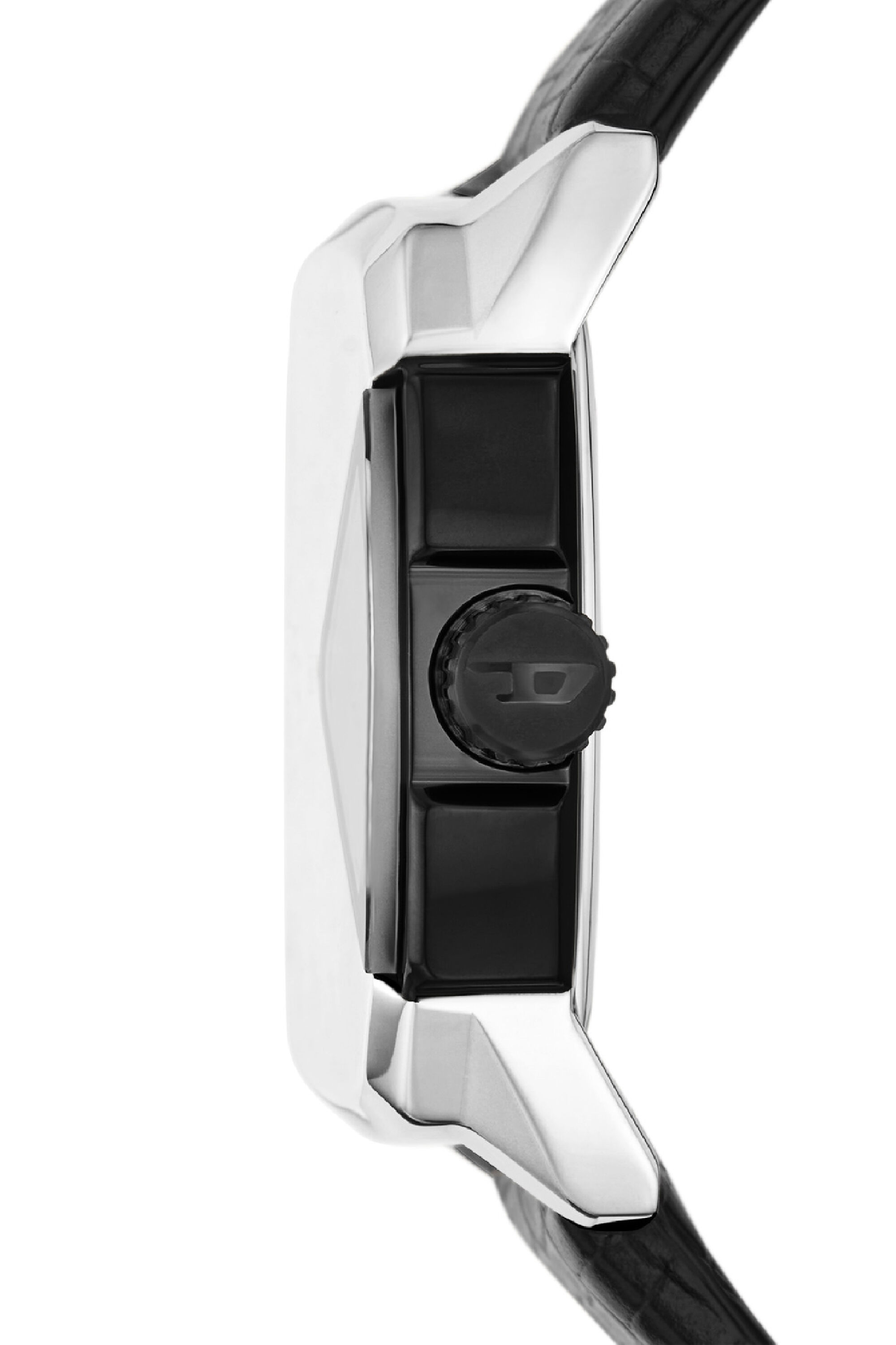 Men's D.V.A. leather watch | Black | Diesel