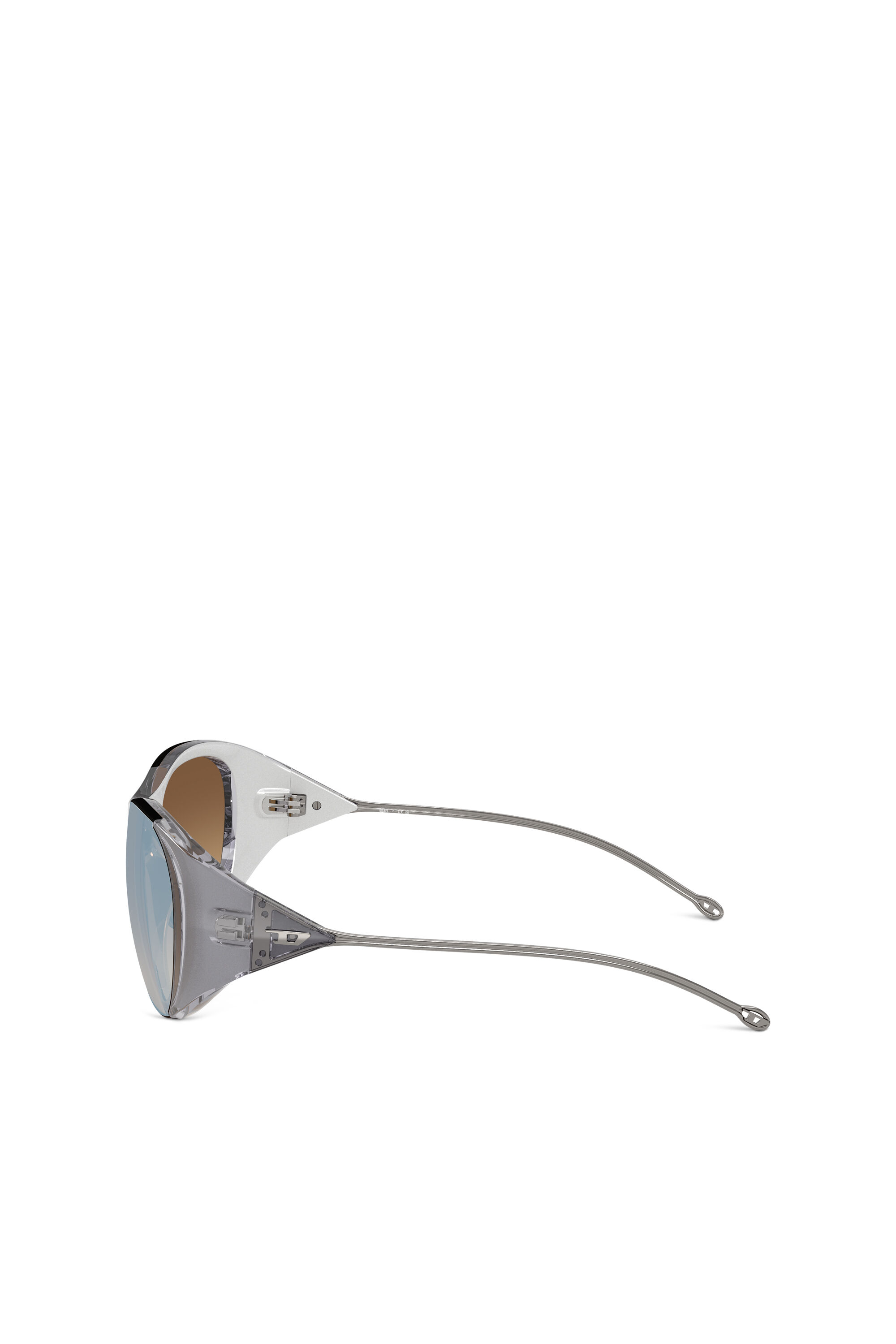 Women's Iconic oval sunglasses | Grey | Diesel