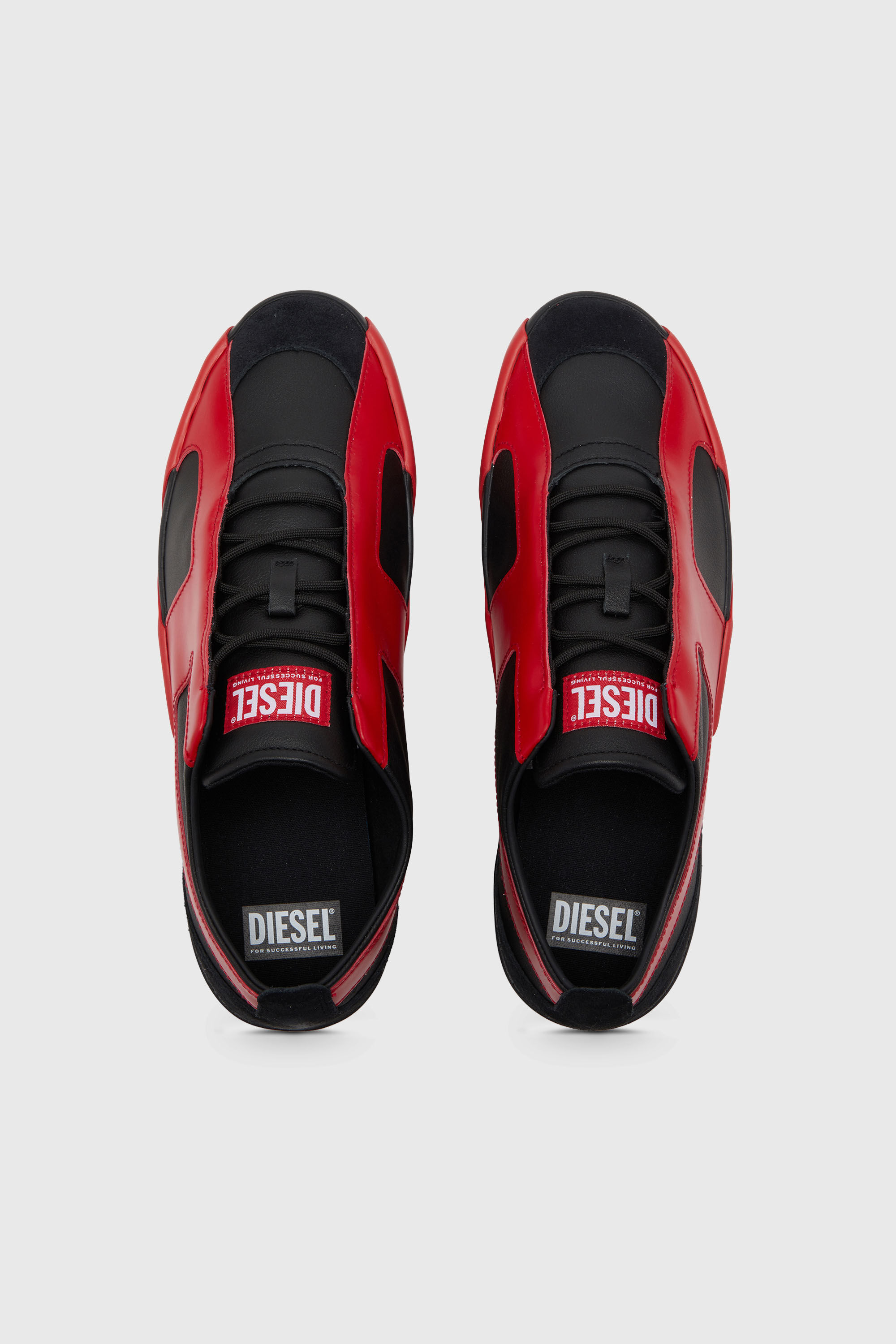 Men's S-Slante-D-Sneakers in suede and leather with D logo