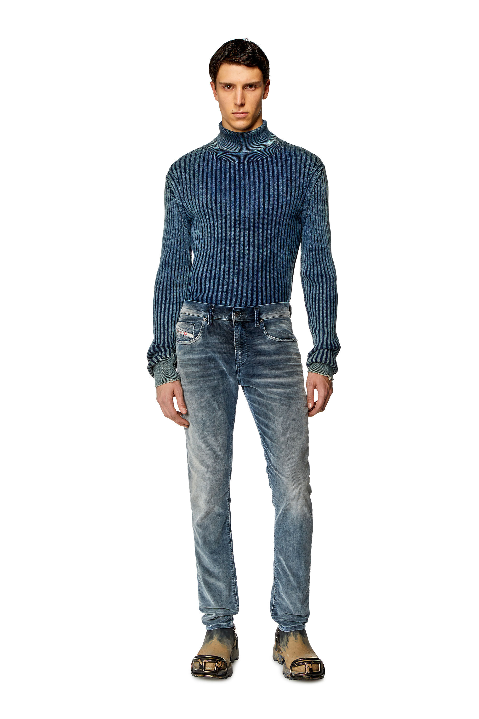 Diesel - Slim Jeans 2019 D-Strukt 068JF Homme, Bleu Foncé - Image 1