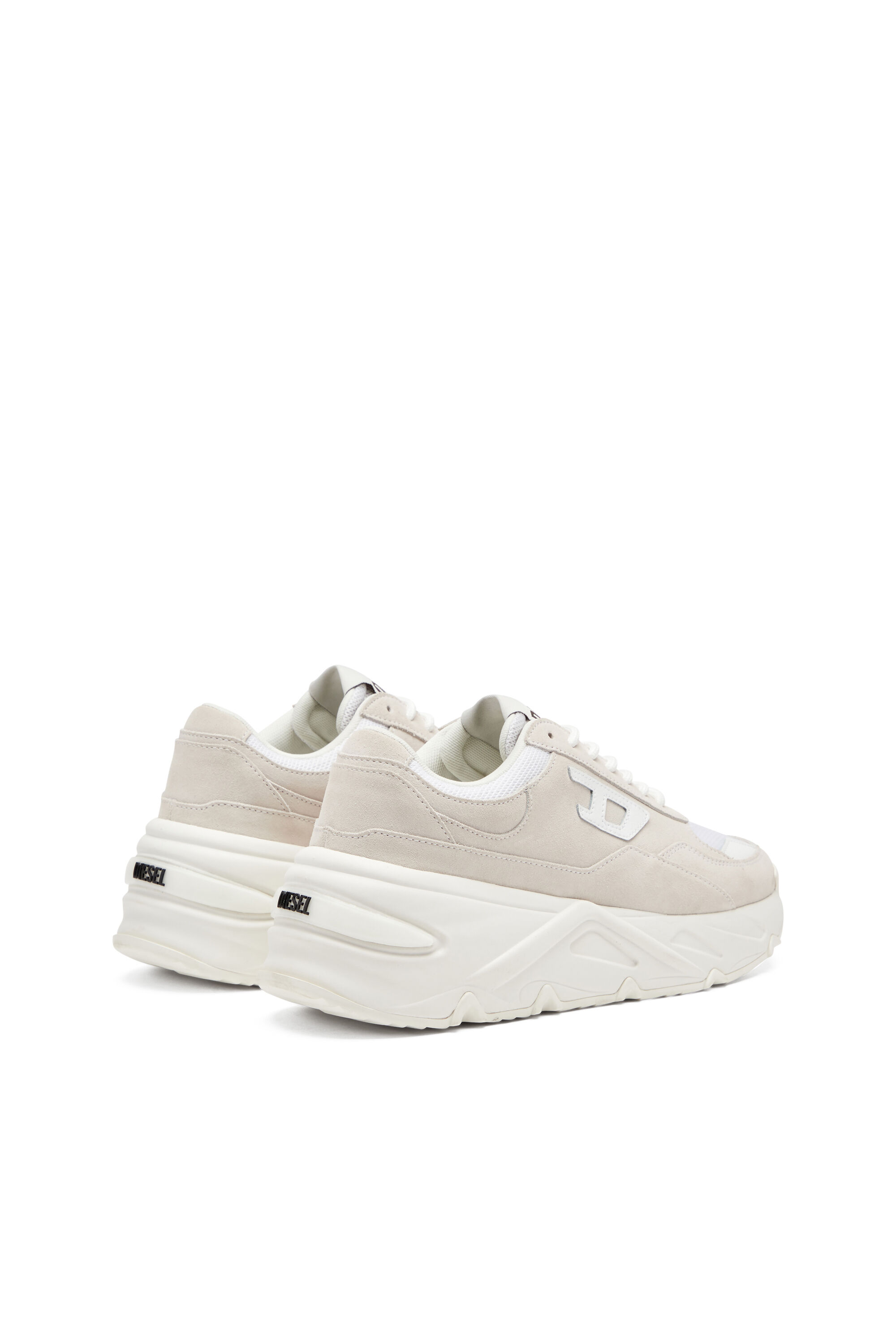 DIESEL S-SAVANNAH W スニーカー 24.0 Women's S-Savannah-Platform sneakers in suede and mesh