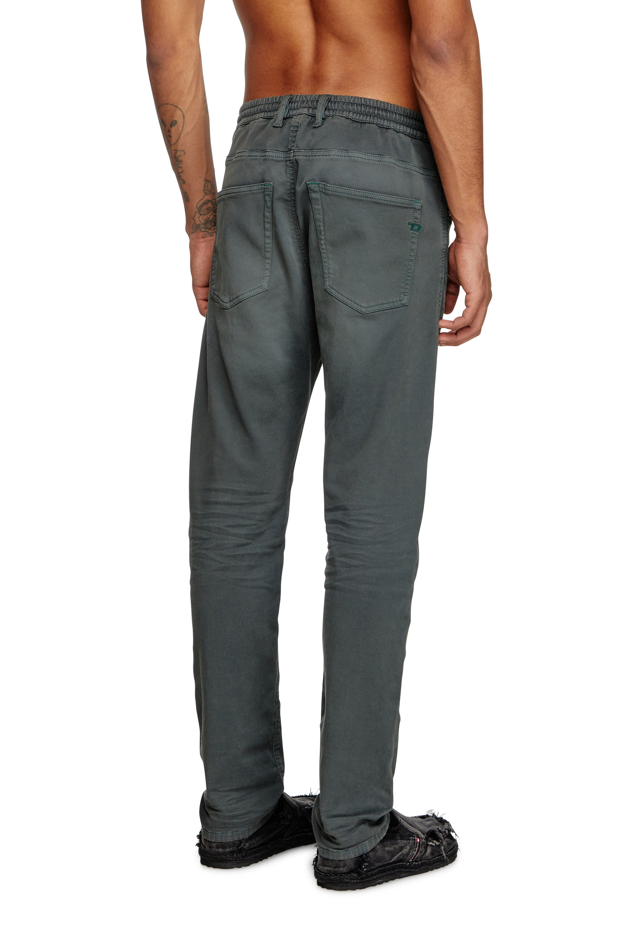 Men's Regular Jeans | Grey | Diesel 2032 D-Krooley Joggjeans®