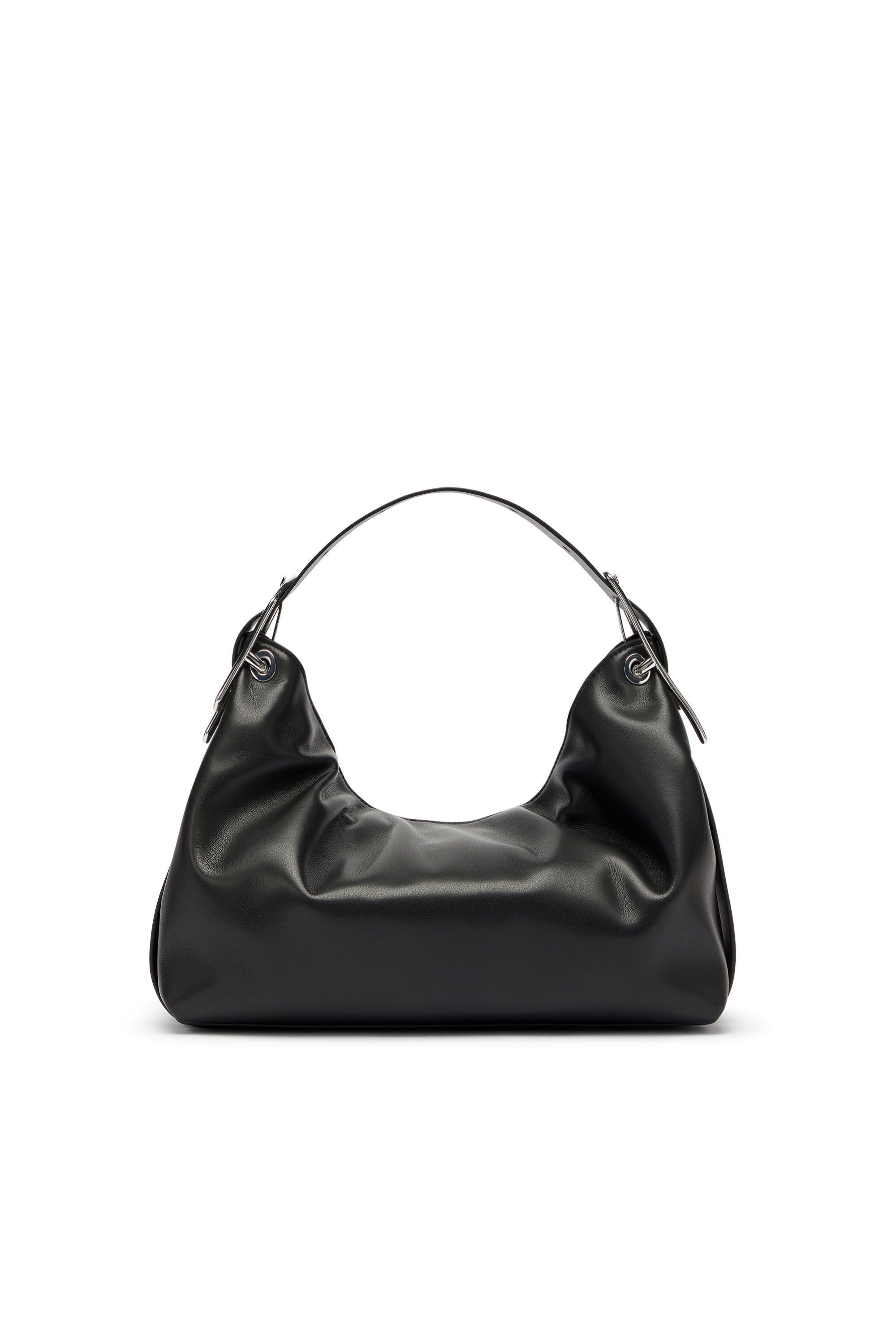 Women's D-Line-Leather shoulder bag | Black | Diesel