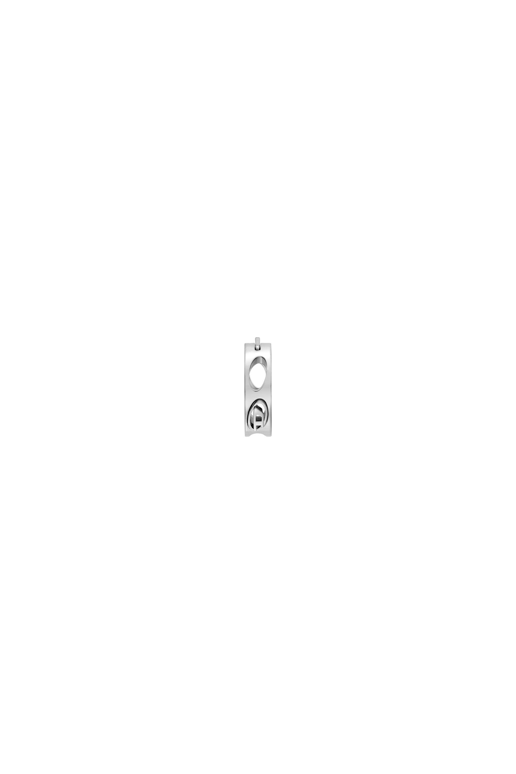 DIESEL Dx166440 ステンレススチール フープピアス Women's Stainless Steel Hoop Earring | Silver | Diesel