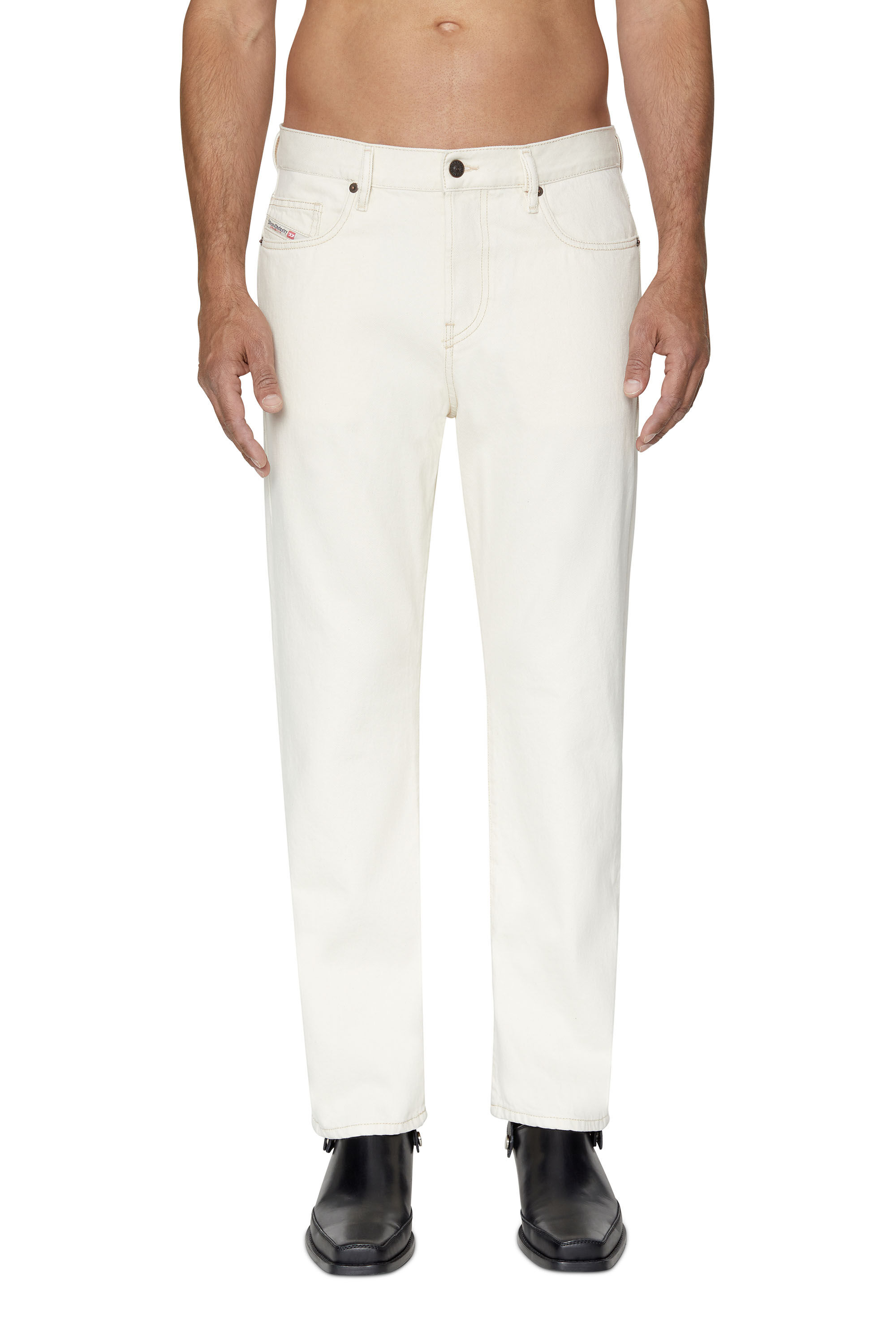 Diesel - Straight Jeans 2020 D-Viker 09B95, Straight Jeans - 2020 D-Viker Homme in Blanc - 3