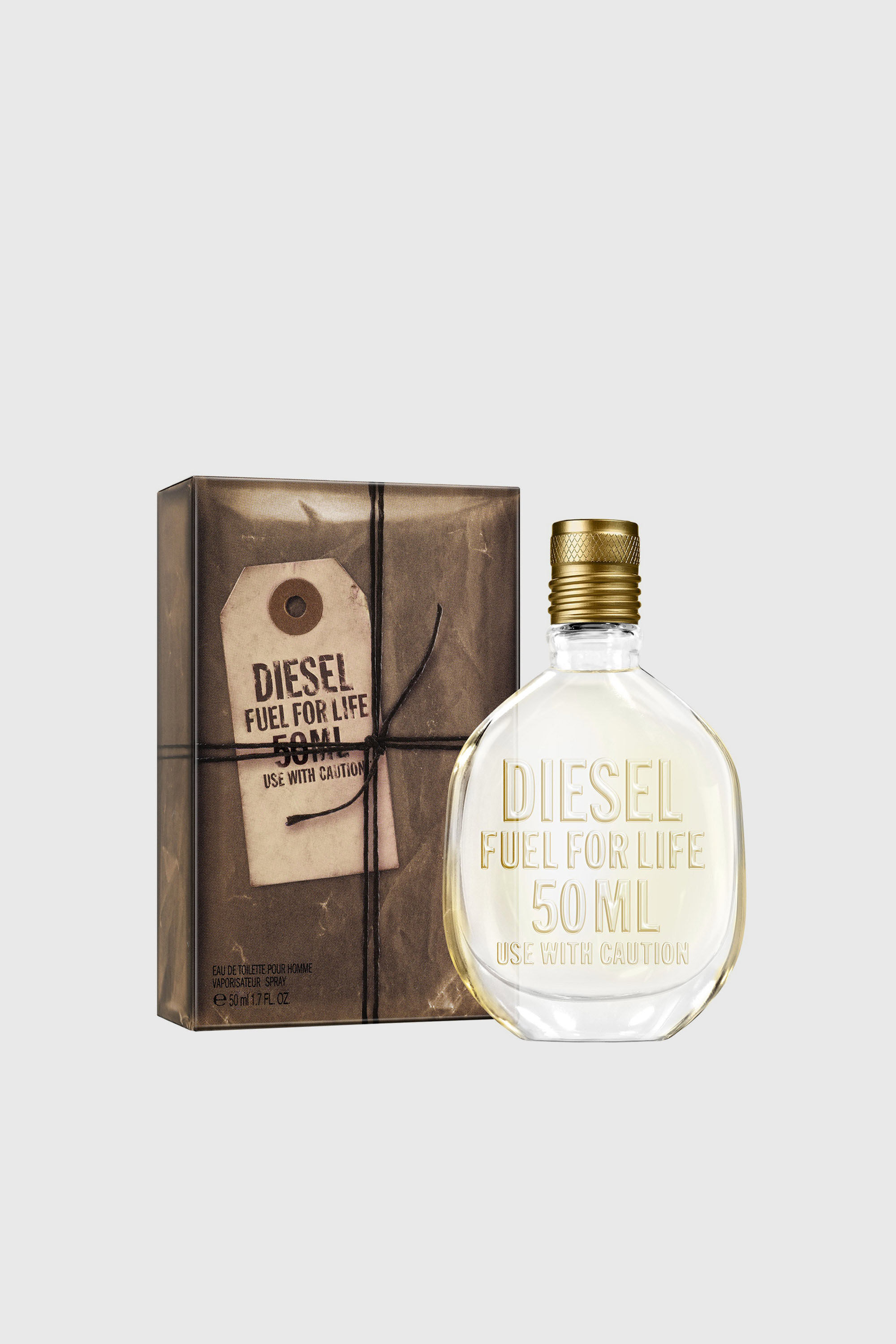 Men's Fuel For Life Man, 50ml, Eau De Toilette | Beige | Diesel US