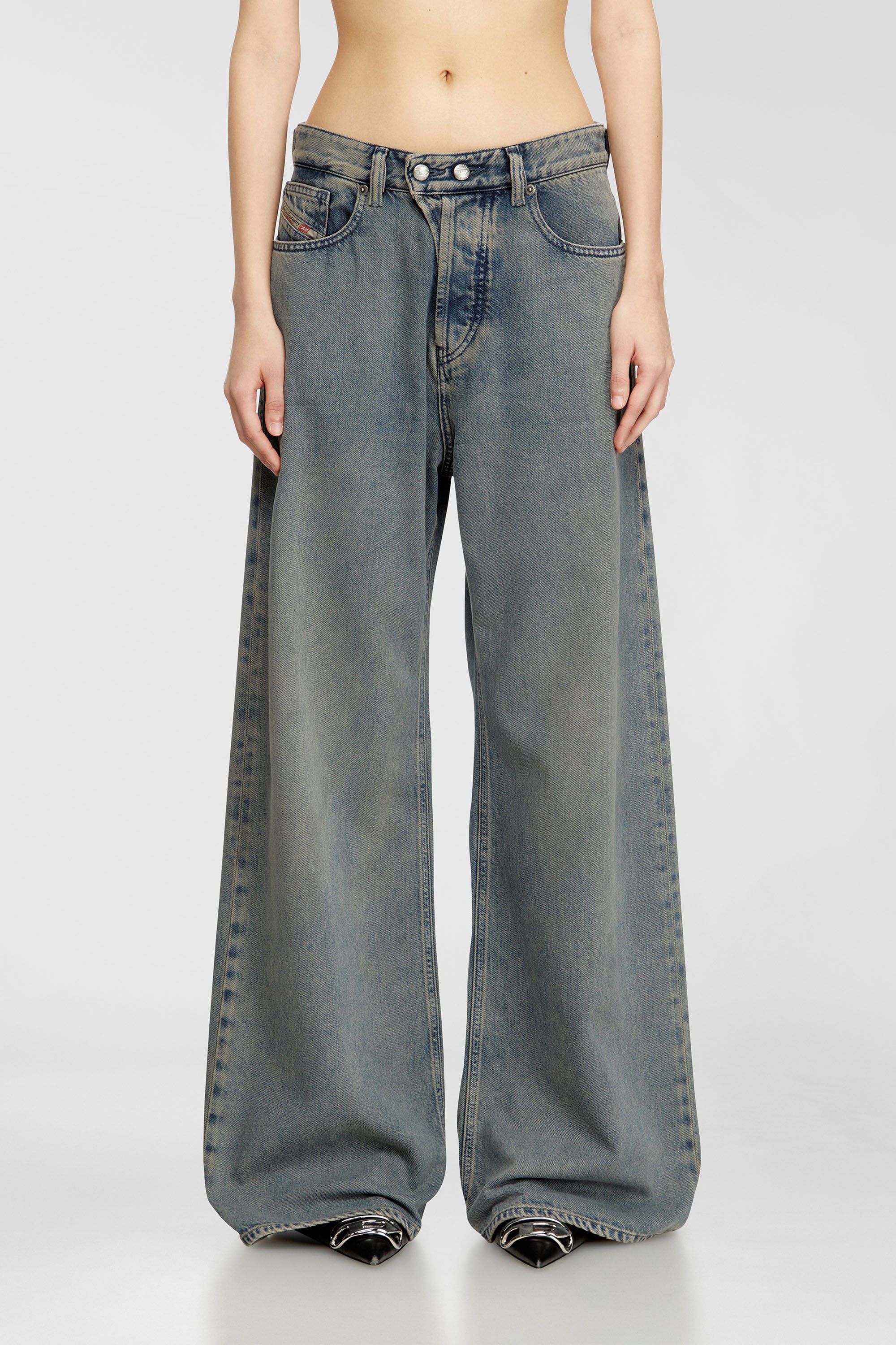 Women's Relaxed Jeans | Low Waist 1996 D-Sire | Medium blue
