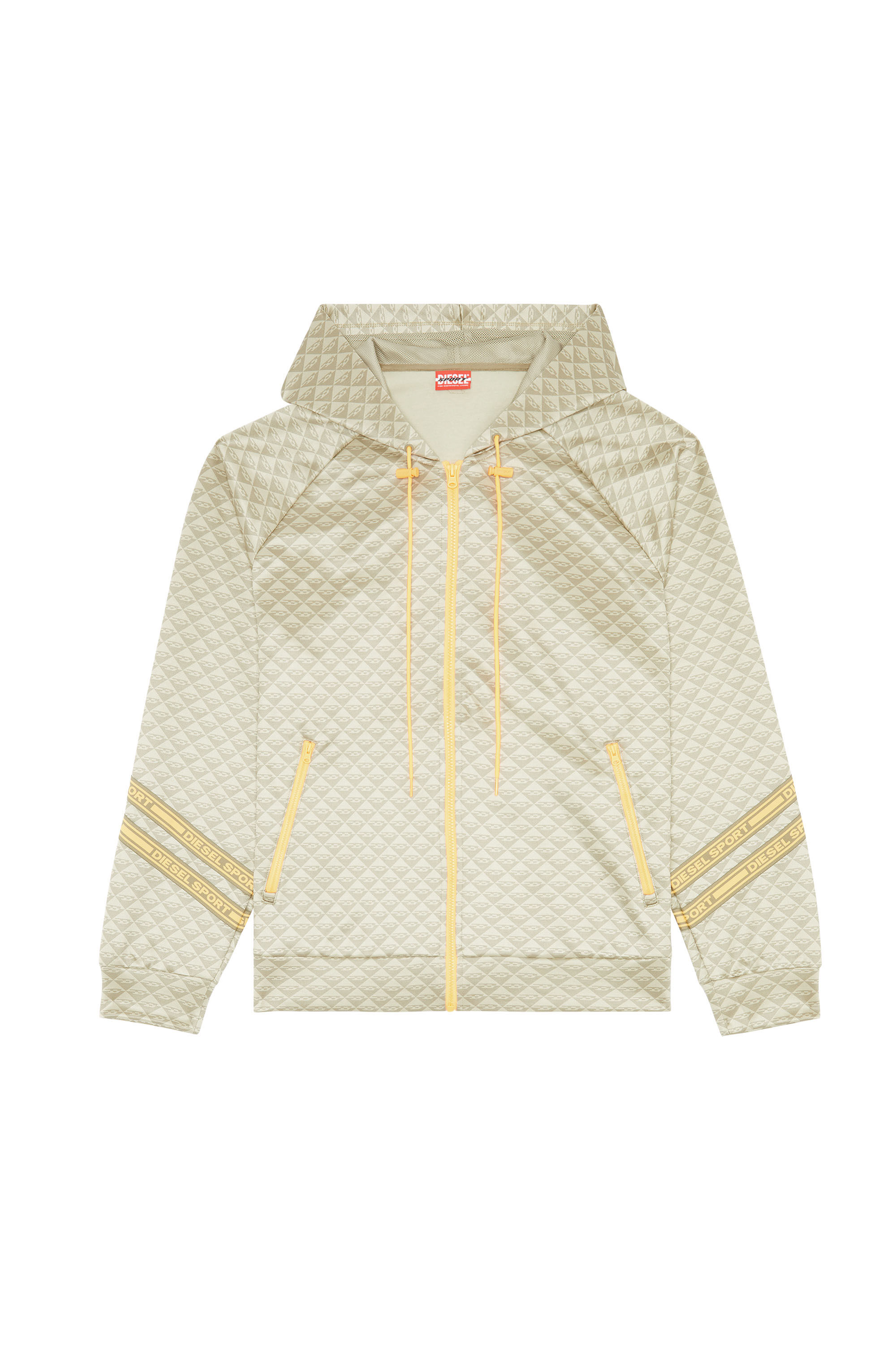 Diesel - AMST-CORBAN-HT29, Male's Hooded monogram jacket in Military Green - 2