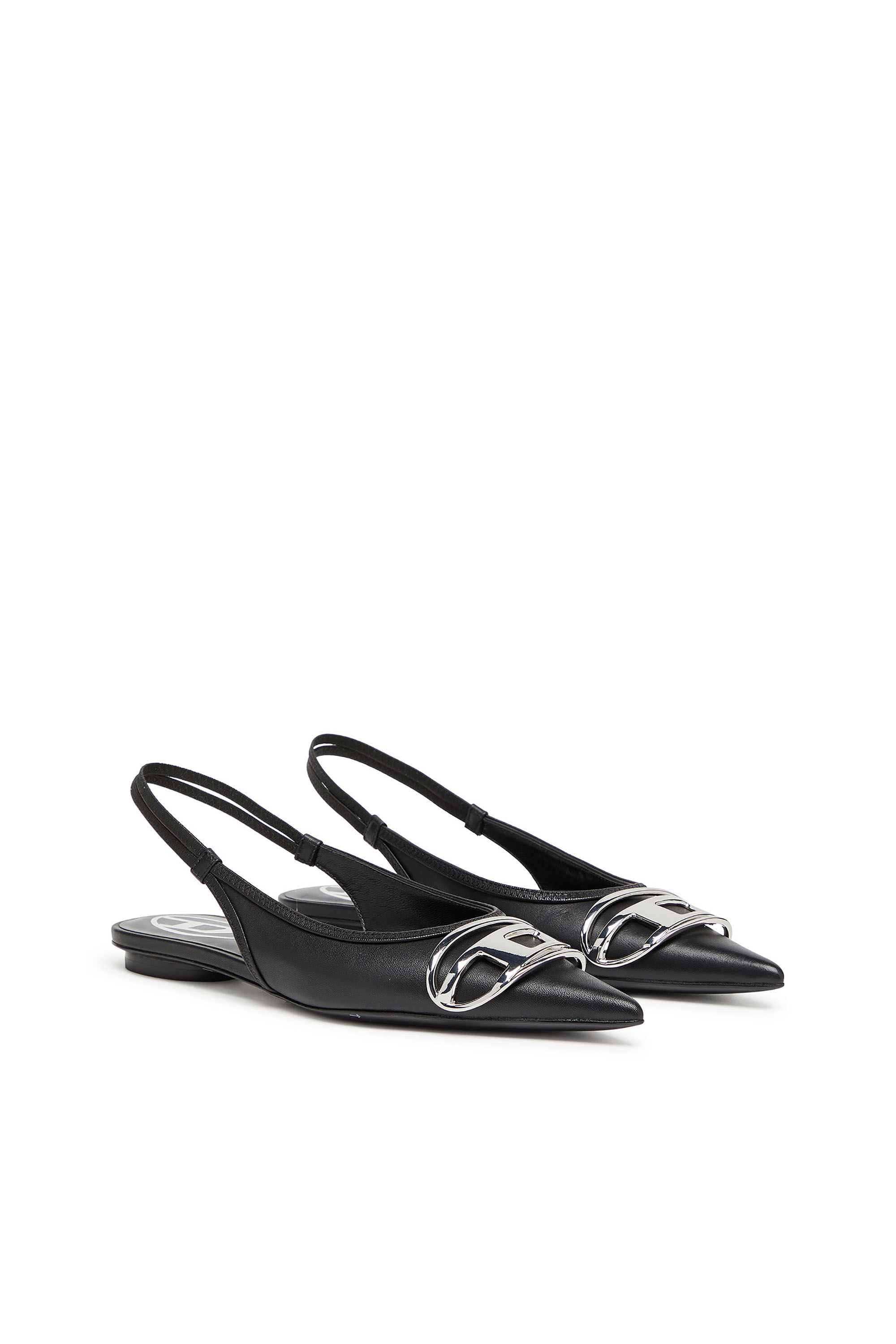Women's D-Venus-Slingback flats in nappa leather | Black | Diesel