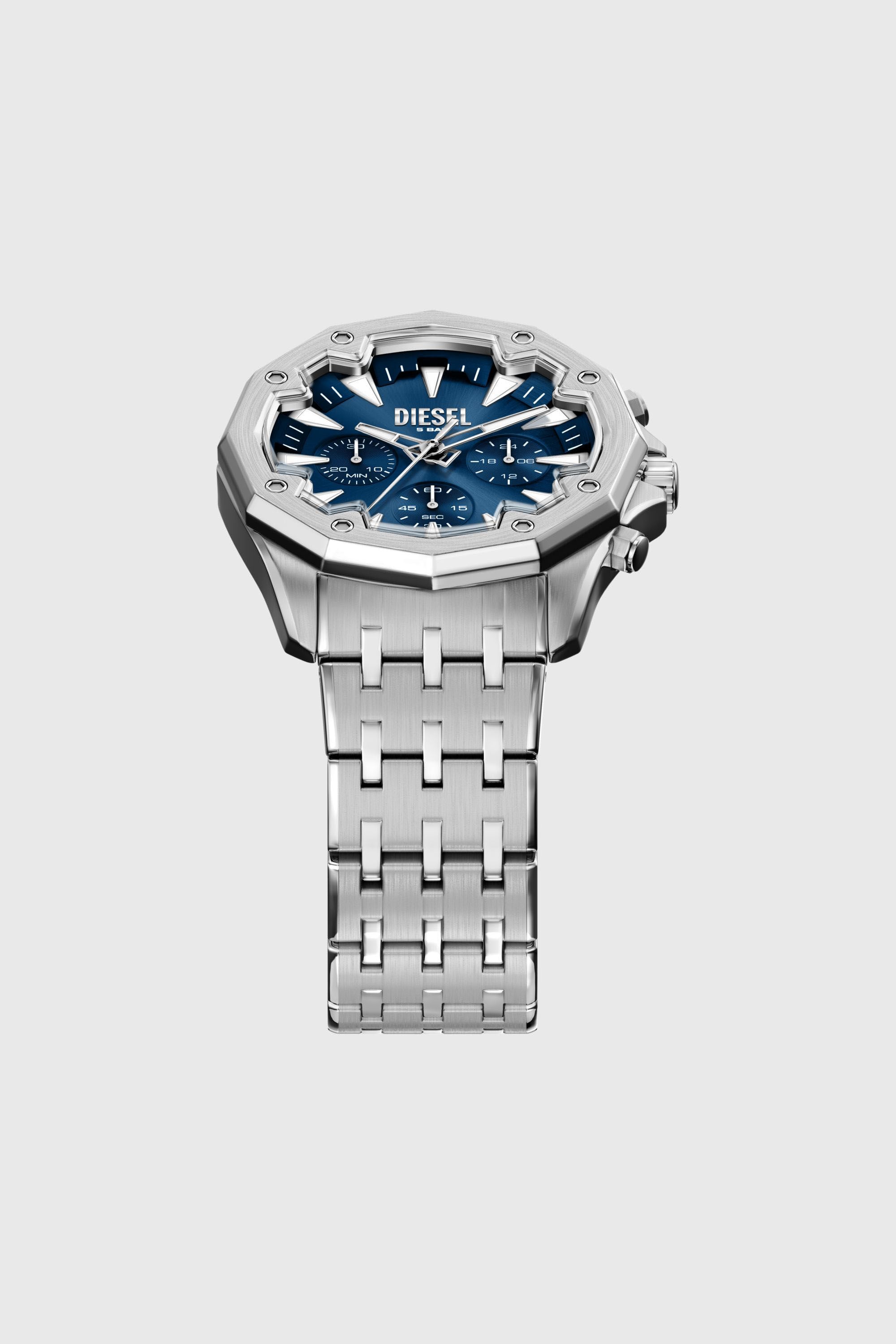 Diesel - DZ4706 WATCH, Male's Stinger Stainless Steel Watch in Silver - 4