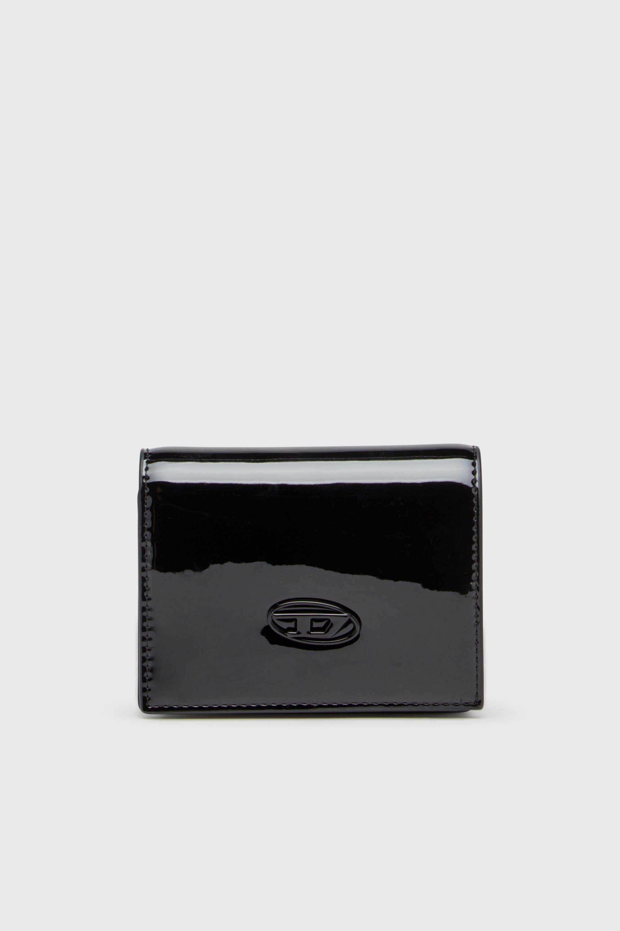 Diesel - PLAY BI FOLD III, Woman's Wallet in glossy PU in Black - 1