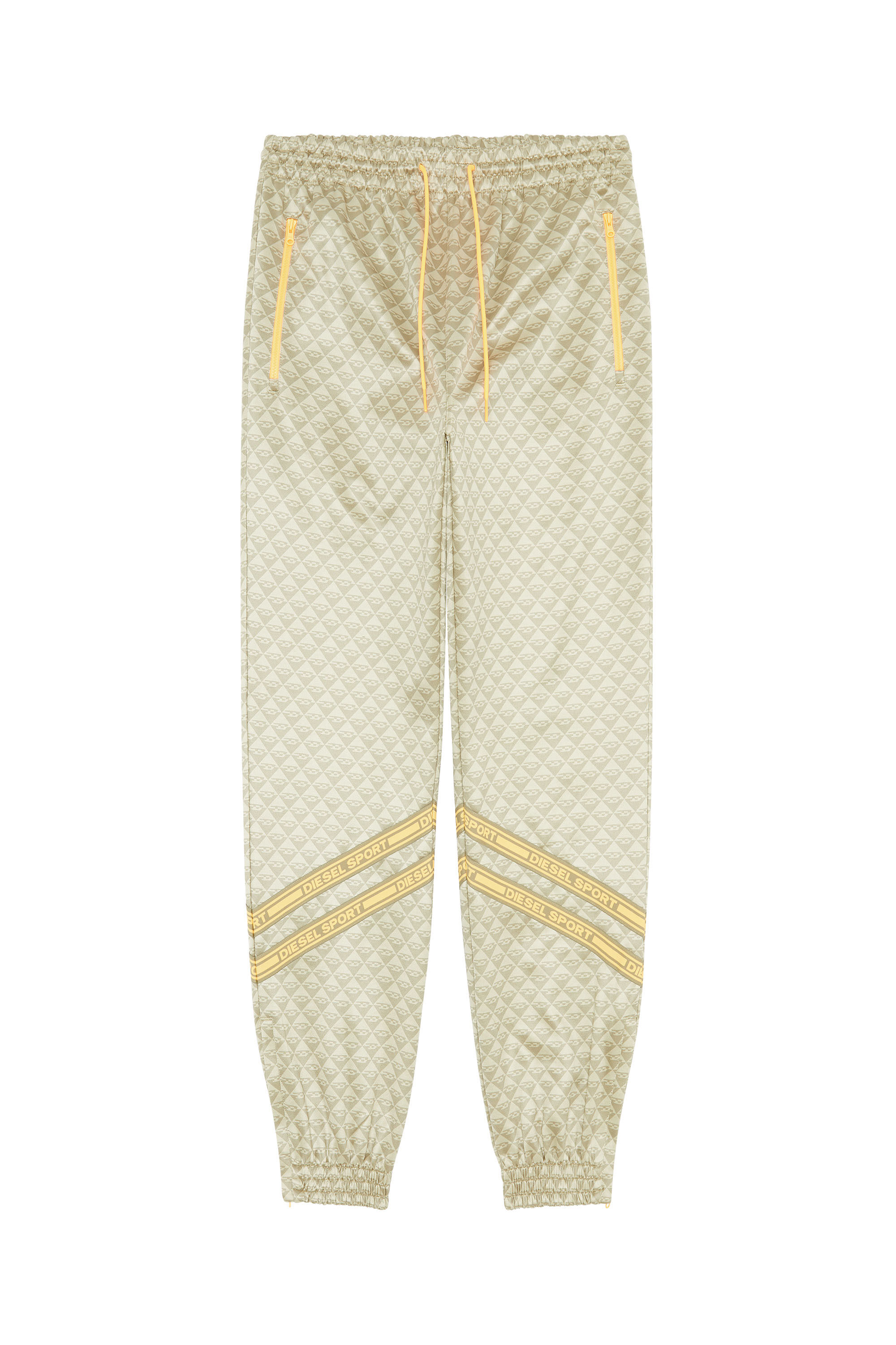 Diesel - AMSB-FLAVIE-HT30, Male's Monogram track pants with logo tape in Military Green - 2