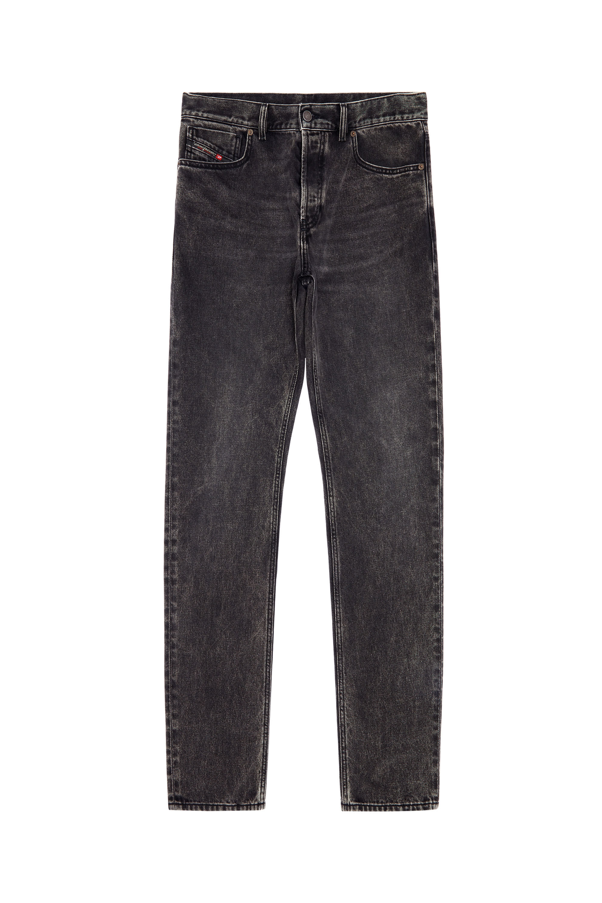Diesel - Regular Jeans 1995 D-Sark 09B87, Male's Regular Jeans - 1995 D-Sark in Black/Dark Grey - 2