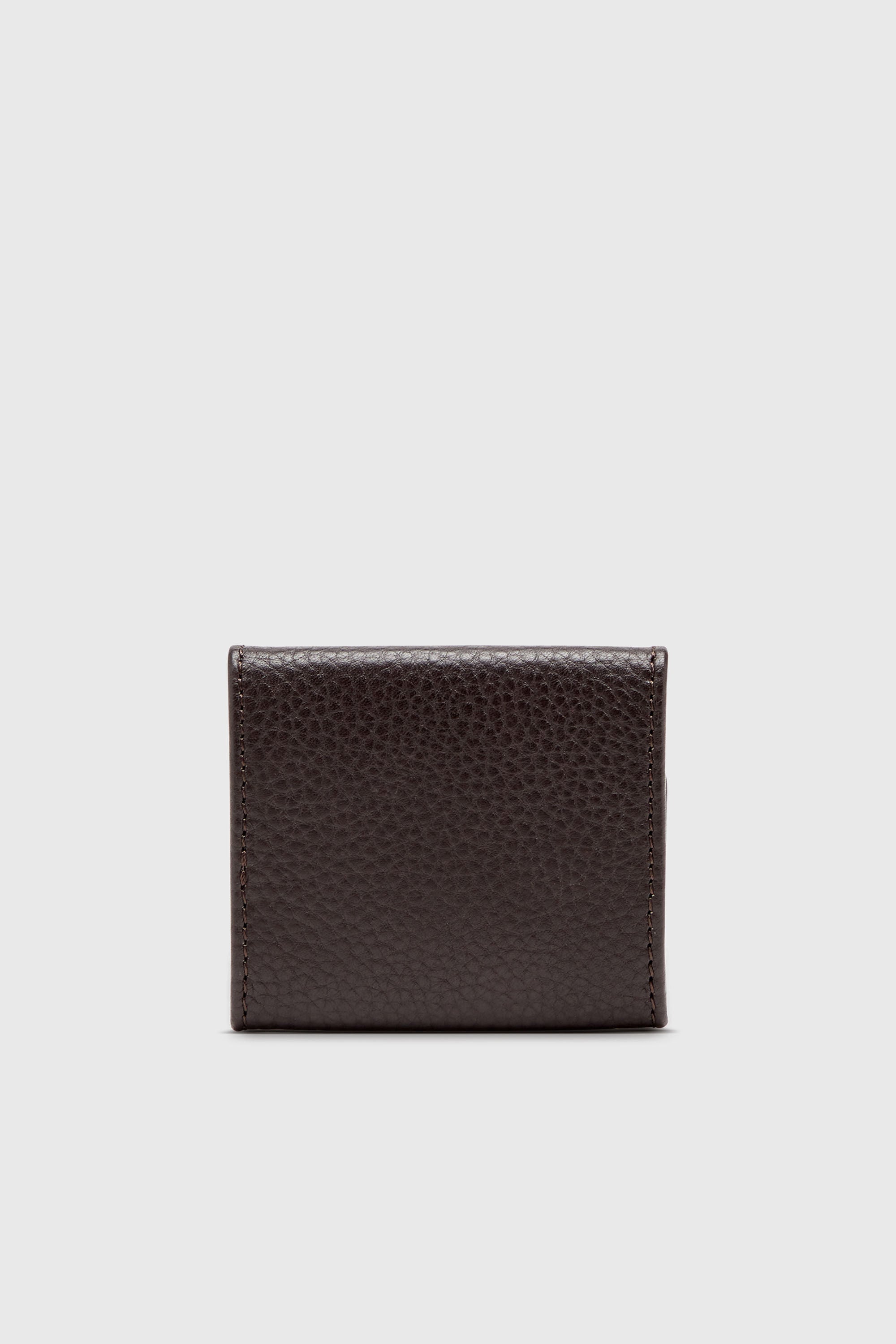 Diesel - HISSU EVO COIN CASE, Man's Coin purse in grainy leather in Dark Brown - 2